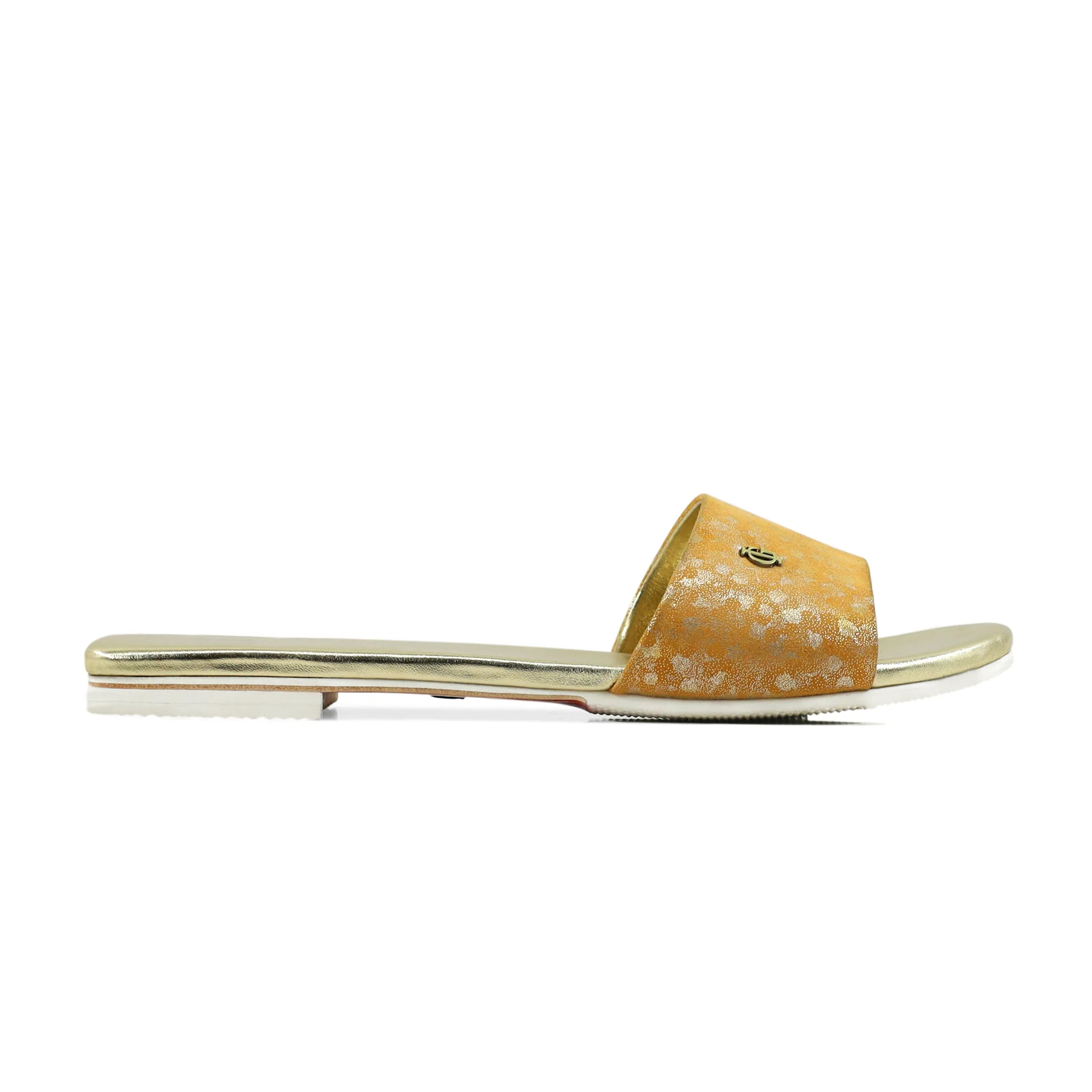 Abbie  - Women's Orange and Golden Slipper - Image 2