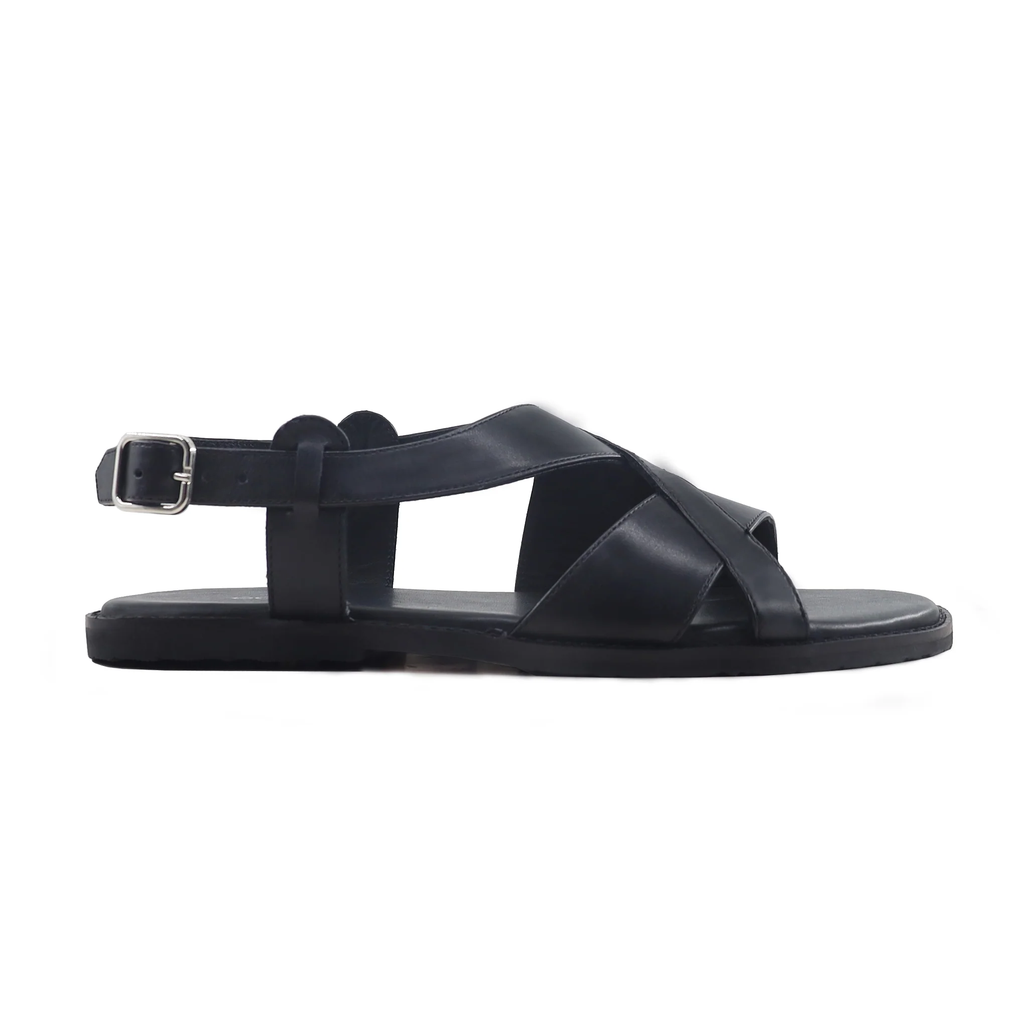 Akiyama - Men's Black Calf Leather Sandal - Image 2