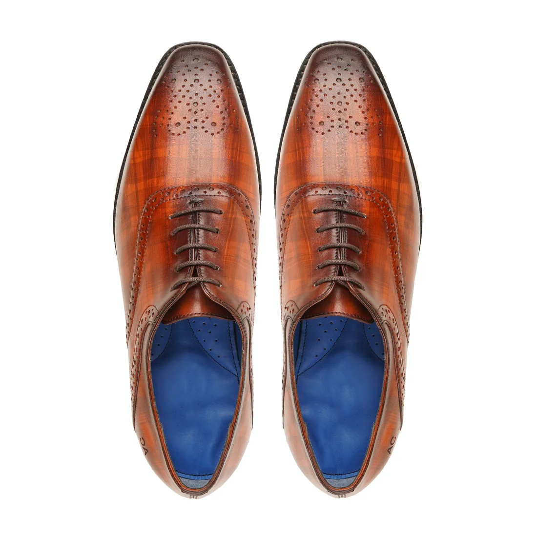 Altona - Men's Brown Patina Calf Leather Oxford Shoe - Image 3