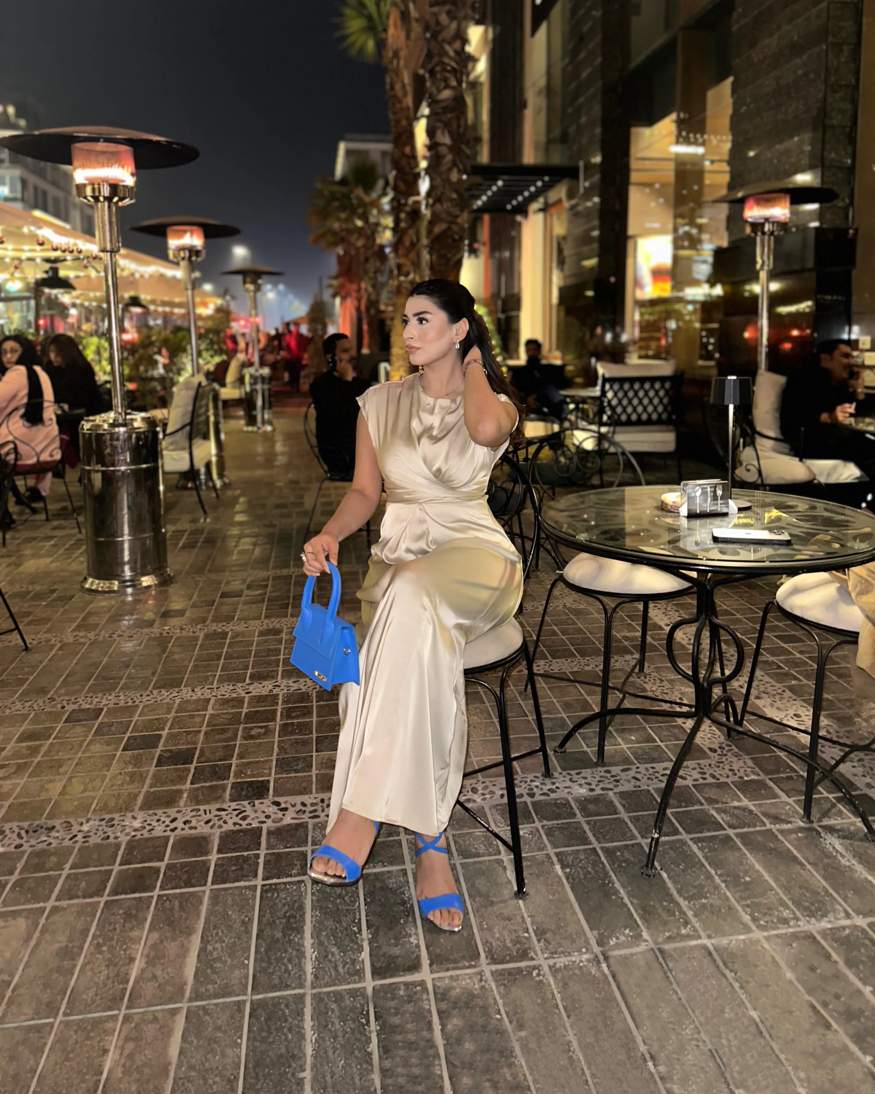 Anna - Women's Blue Strapped Heels - Image 7