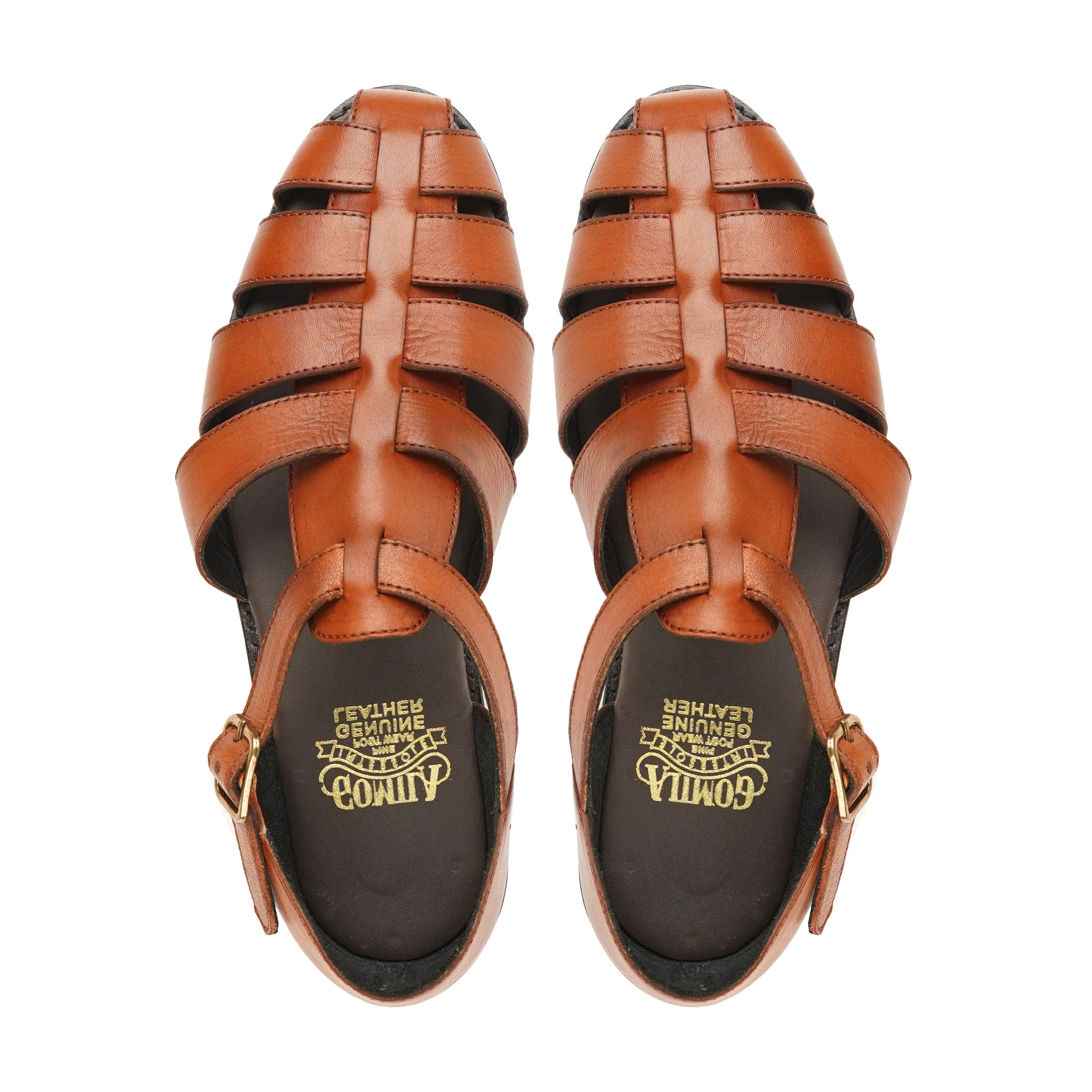 Arisa - Men's Tan Calf Leather Sandal - Image 3