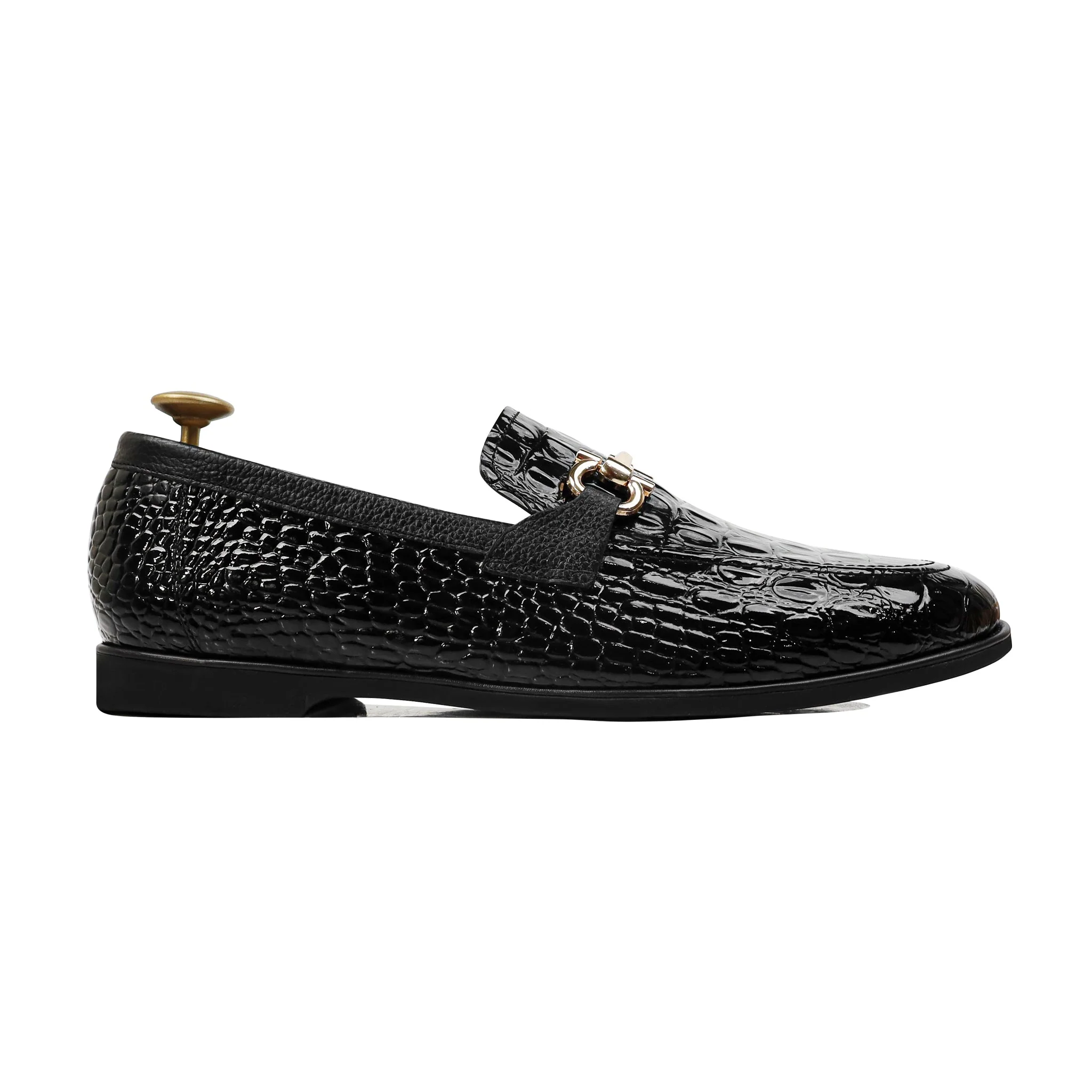 Arvo - Men's Black Patent Leather Loafer - Image 2
