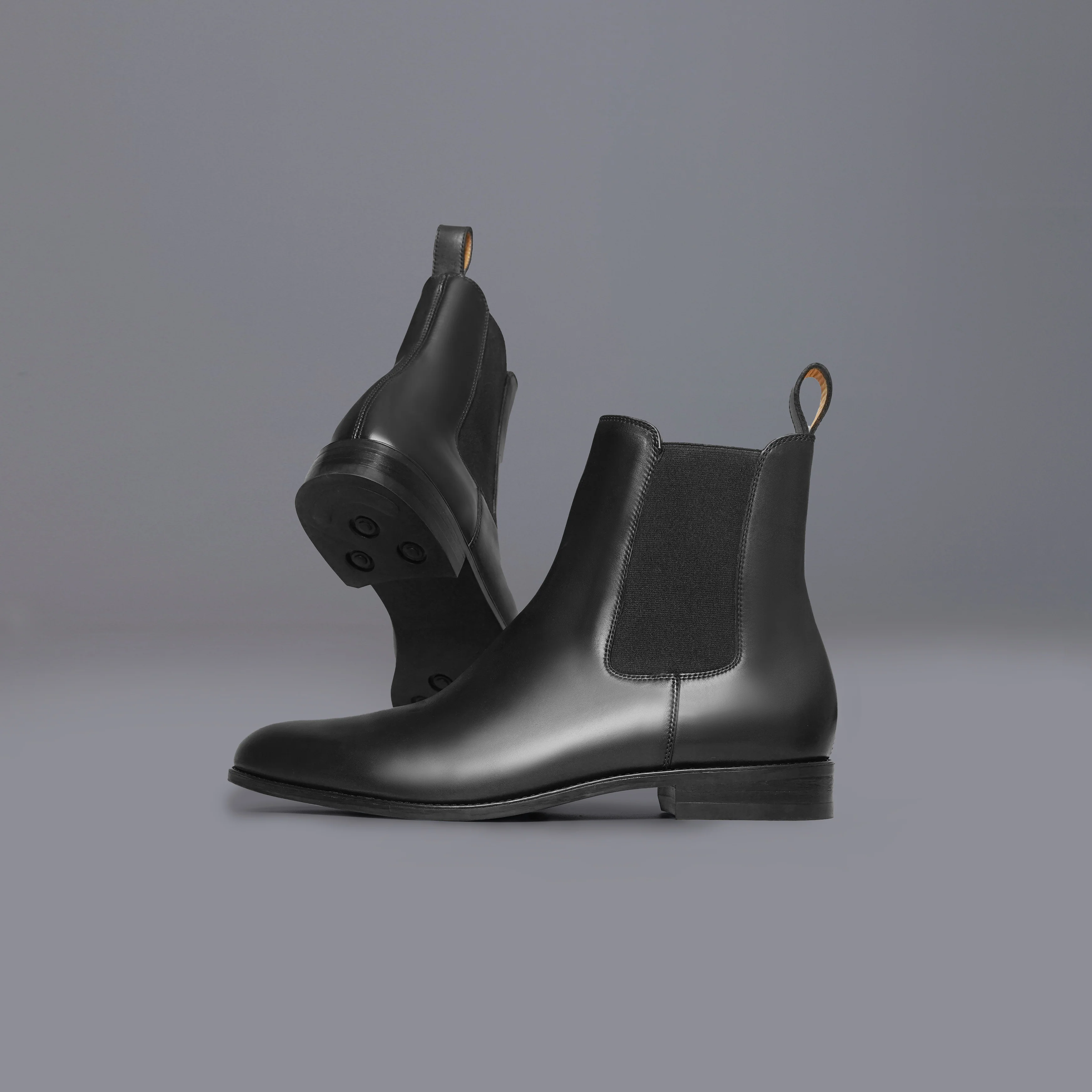 Miho - Men's Black Calf Leather Chelsea Boot - Image 5