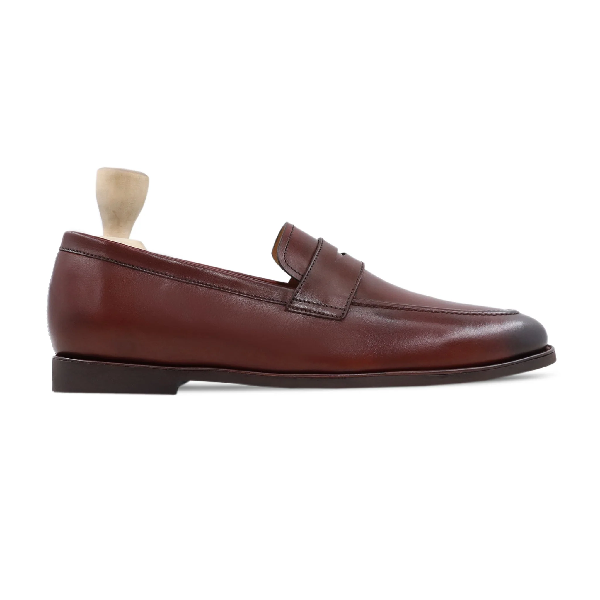 Audry - Men's Burnished Oxblood Calf Leather Loafer - Image 2