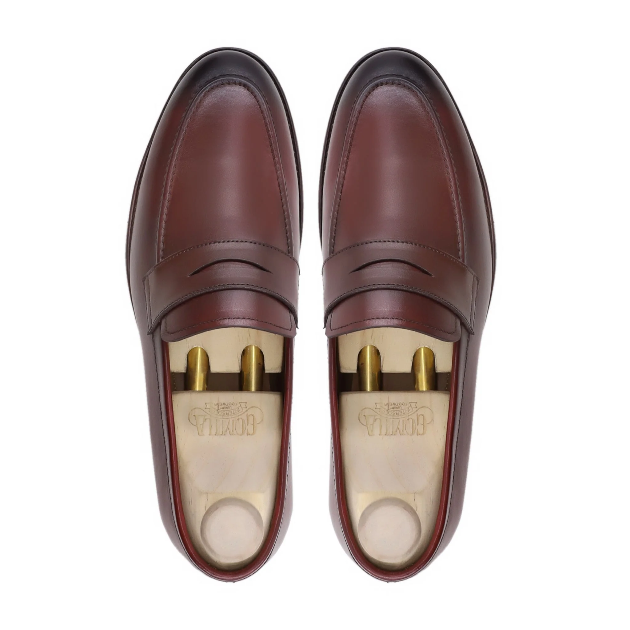 Audry - Men's Burnished Oxblood Calf Leather Loafer - Image 3