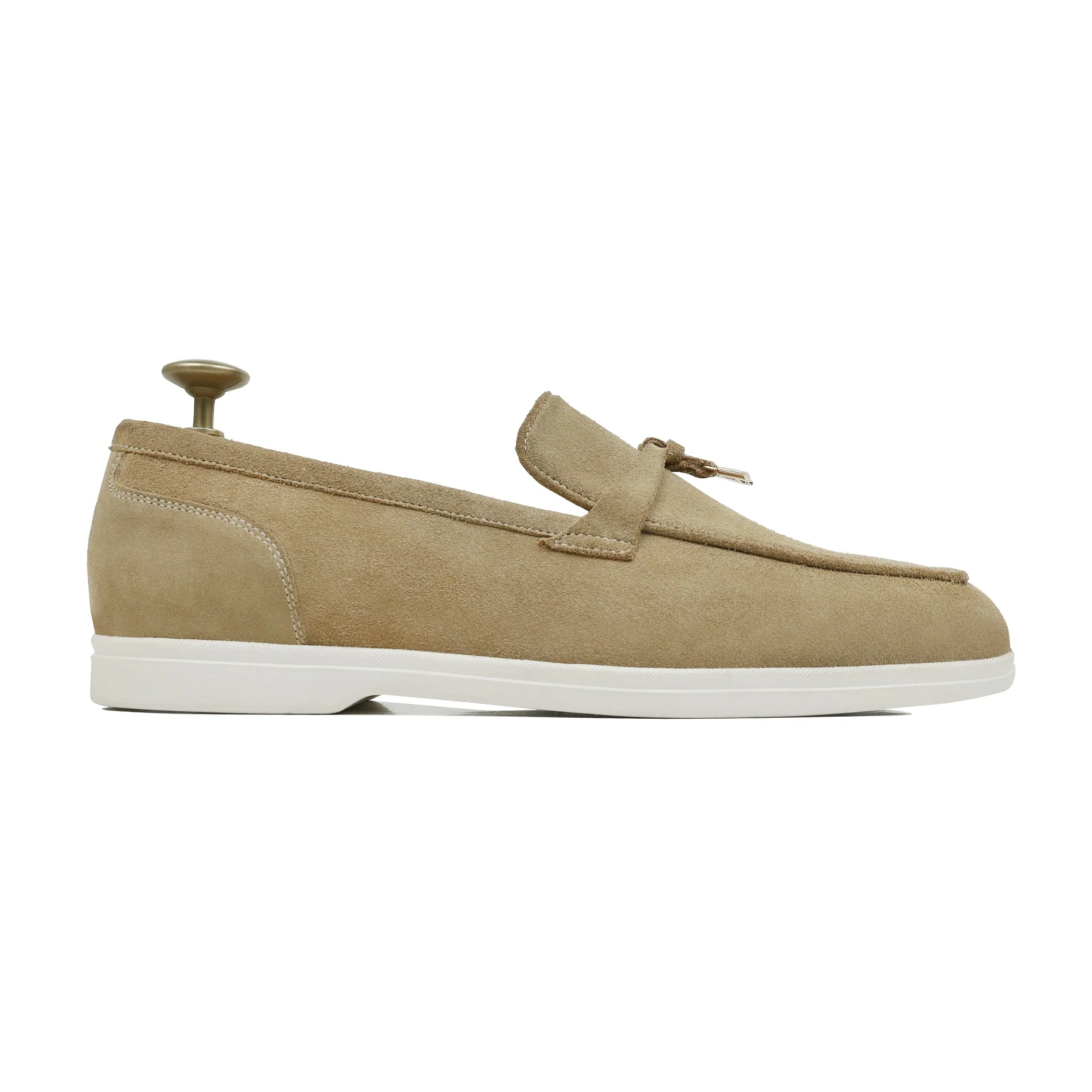 Aura - Men's Camel Suede Loafer - Image 2