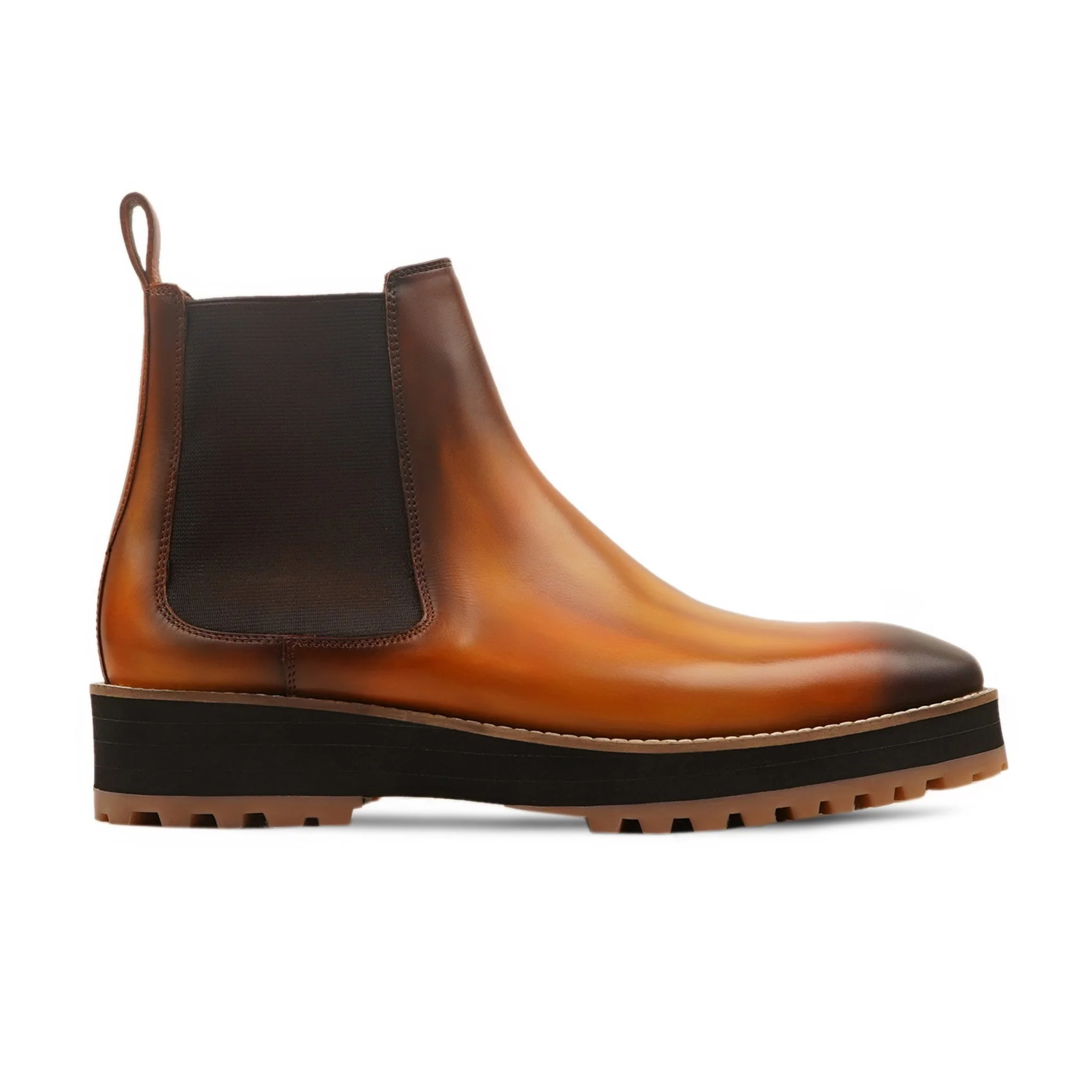 Ostend - Men's Burnished Tan Patina Calf Leather Chelsea Boot - Image 2