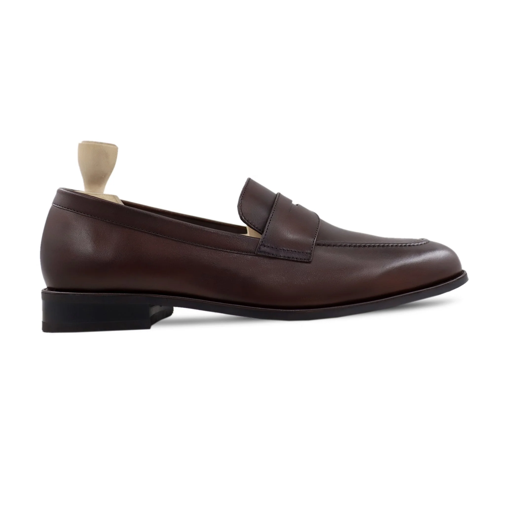 Beasly - Men's Dark Brown Calf Leather Loafer - Image 2