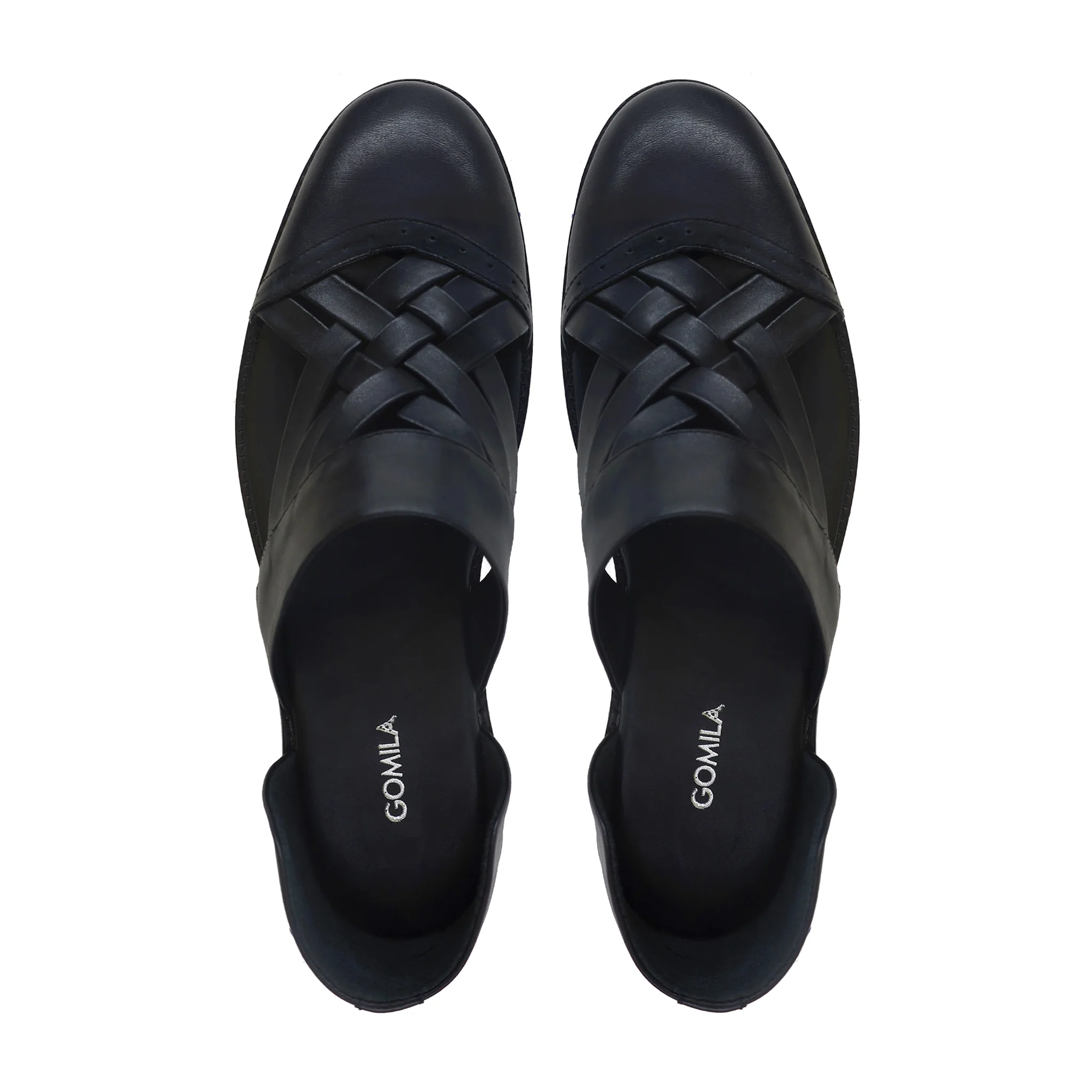 Beom - Men's Black Calf Leather Sandal - Image 3