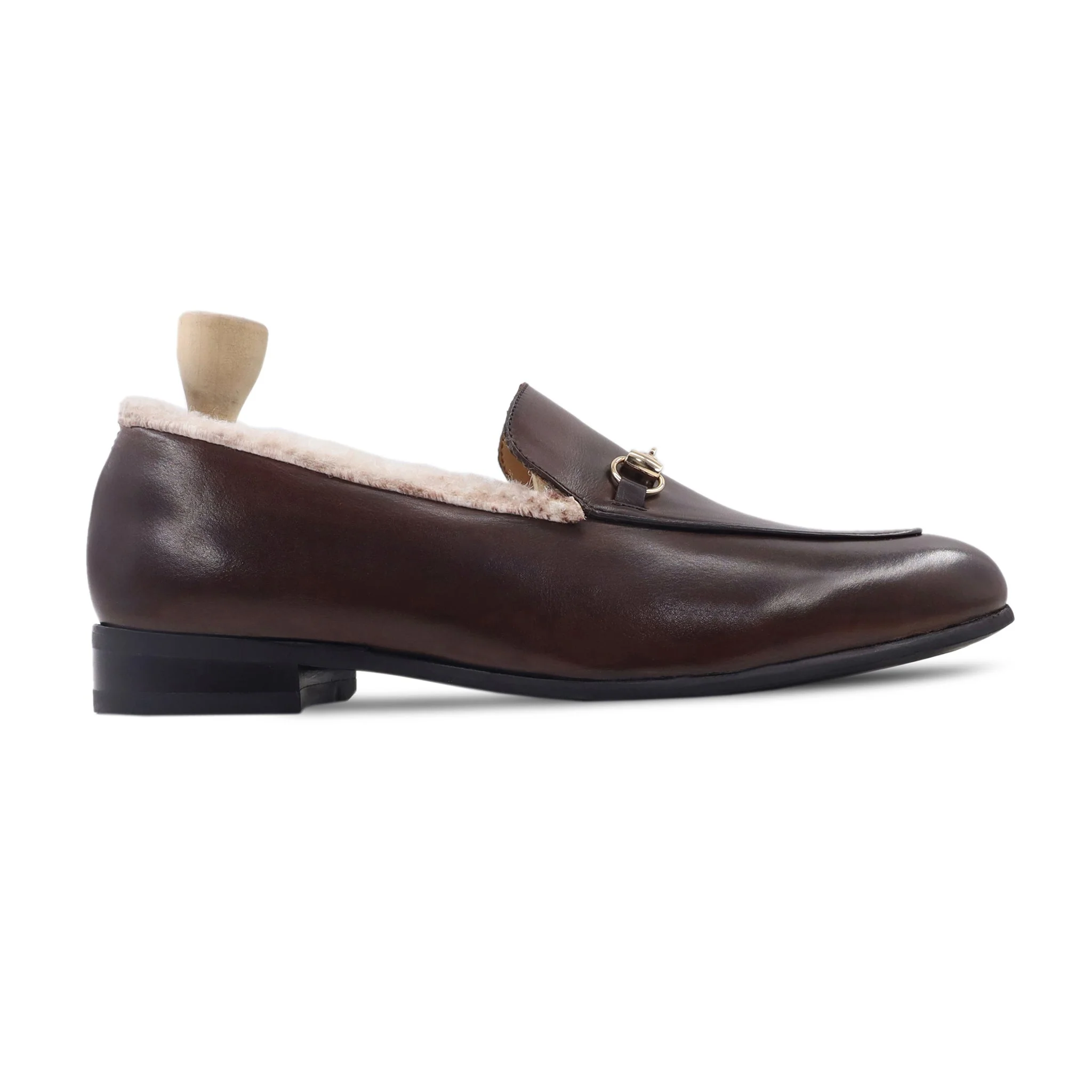 Berton - Men's Dark Brown Calf Leather Loafer - Image 2