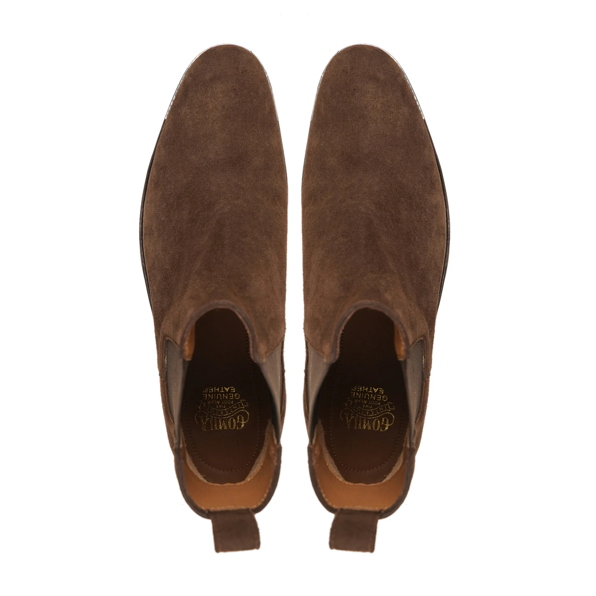 Bludenz - Men's Brown Kid Suede Chelsea Boot - Image 3