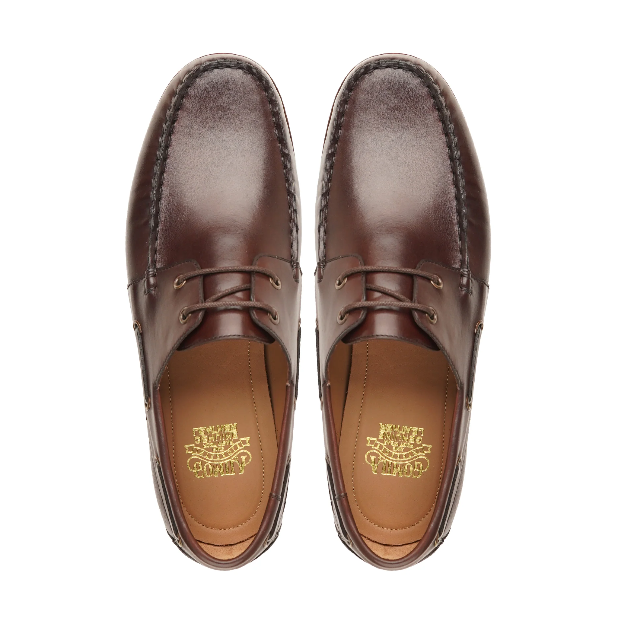 Tawran - Men's Brown Calf Leather Derby Shoe - Image 3
