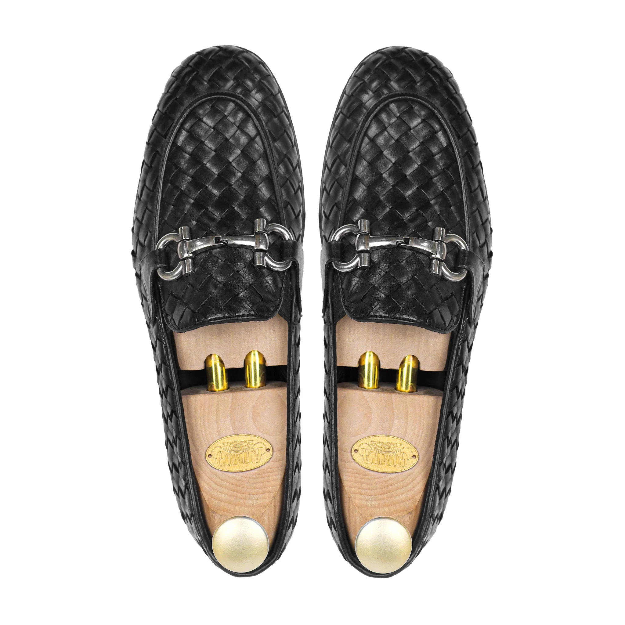 Braid - Men's Black Hand Woven Calf Leather Loafer - Image 3
