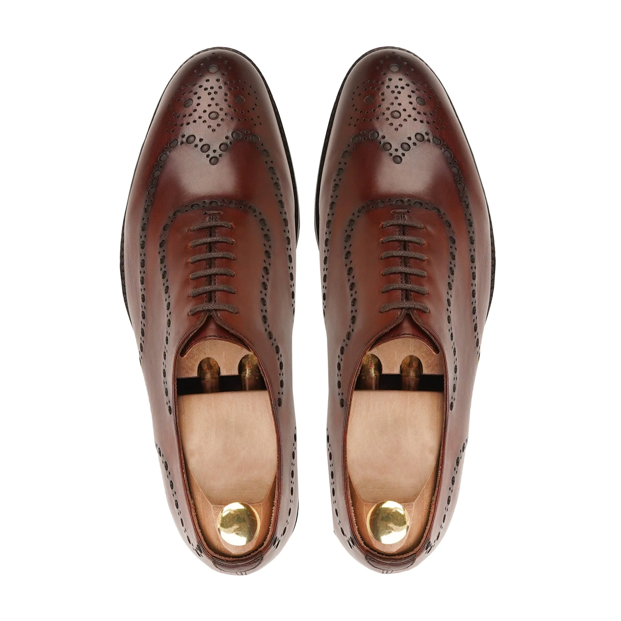 Bristol - Men's Oxblood Calf Leather Wholecut Shoe - Image 3