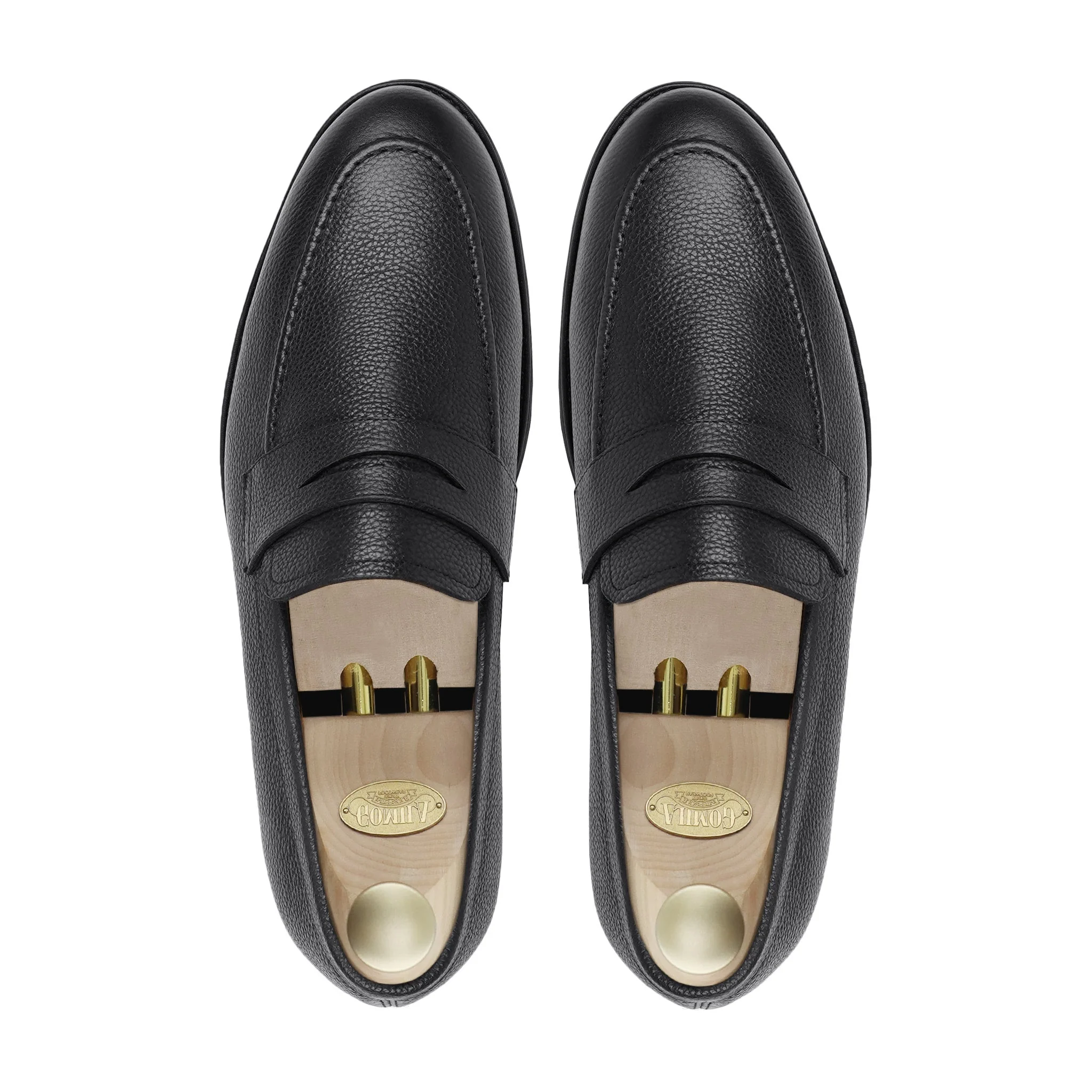 Bruin - Men's Black Pebble Grain Leather Loafer - Image 3