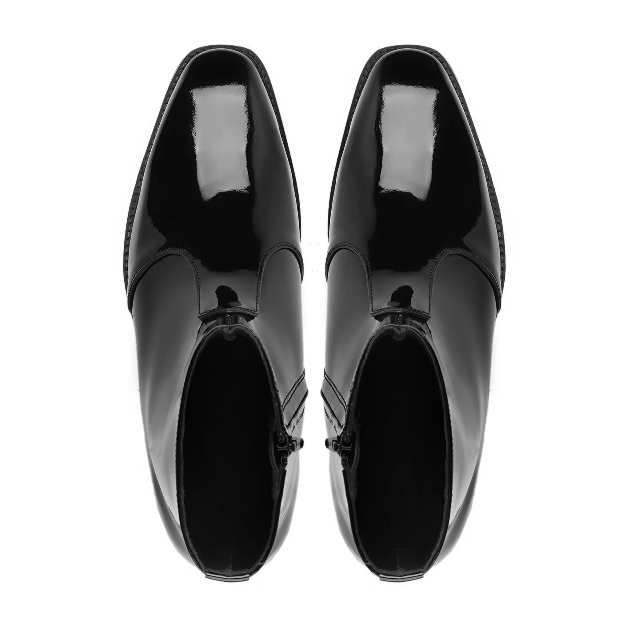 Cajon - Men's Black Patent Leather Chelsea Boot - Image 3