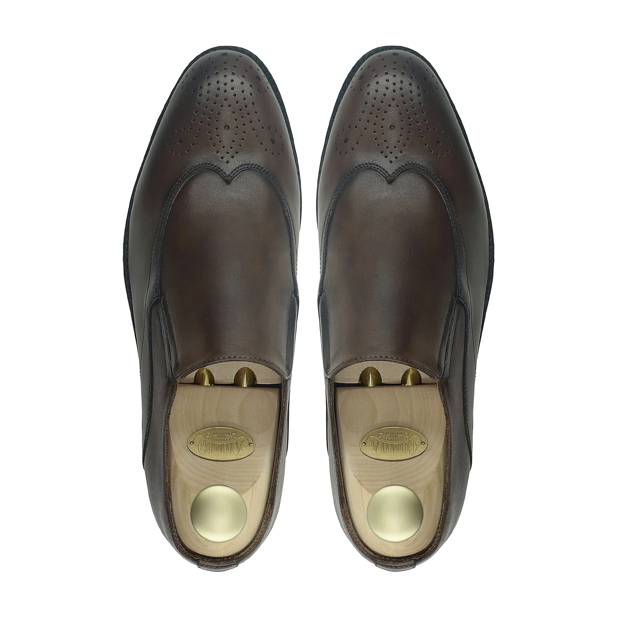 Cannie - Men's Dark Brown Calf Leather Loafer - Image 3