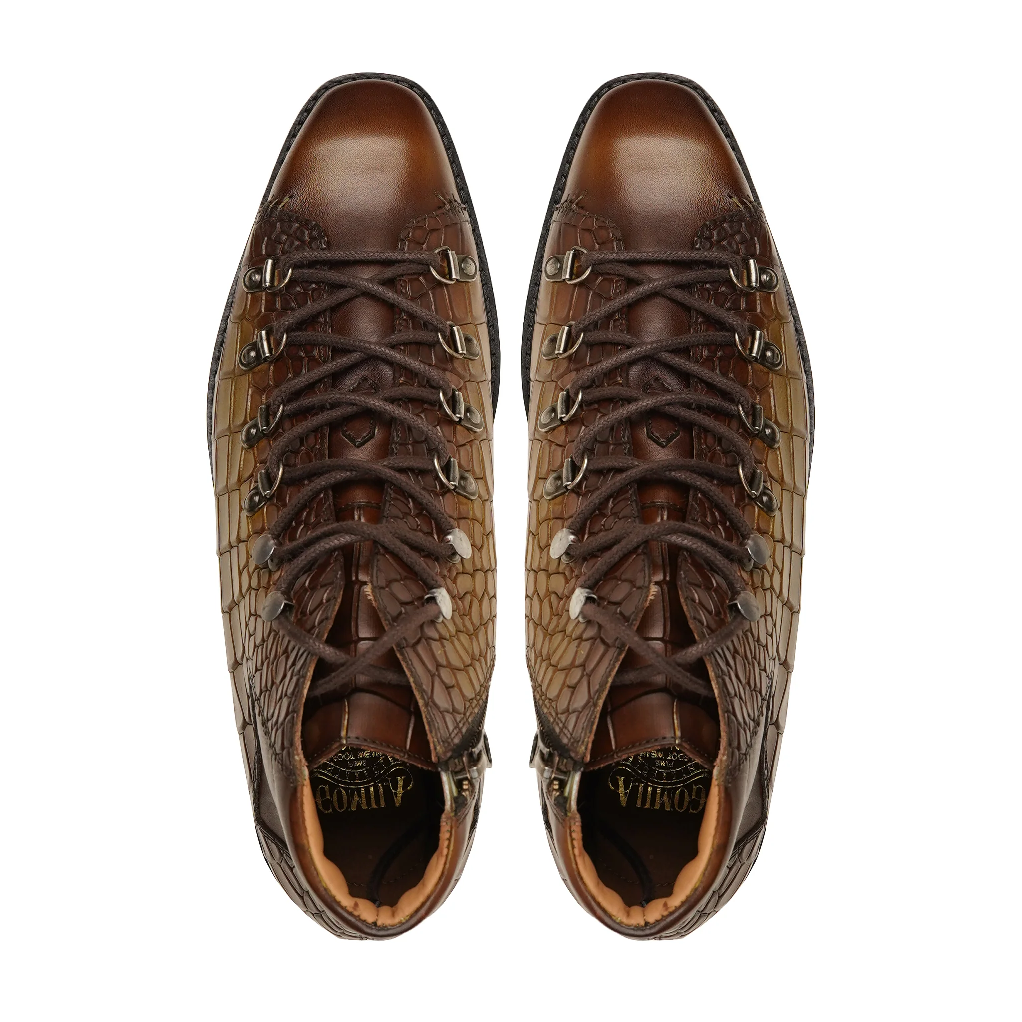 Capster - Men's Burnished Green Patina Calf Leather Boot - Image 3