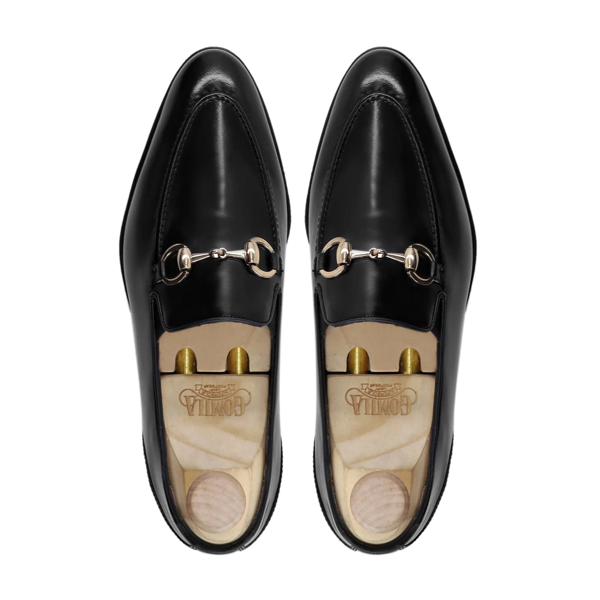 Carman - Men's Black Box Leather High Shine Loafer - Image 3