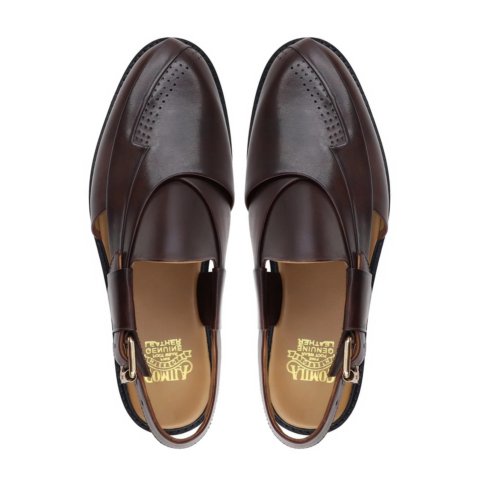 Cherie - Men's Dark Brown Calf Leather Sandal - Image 3