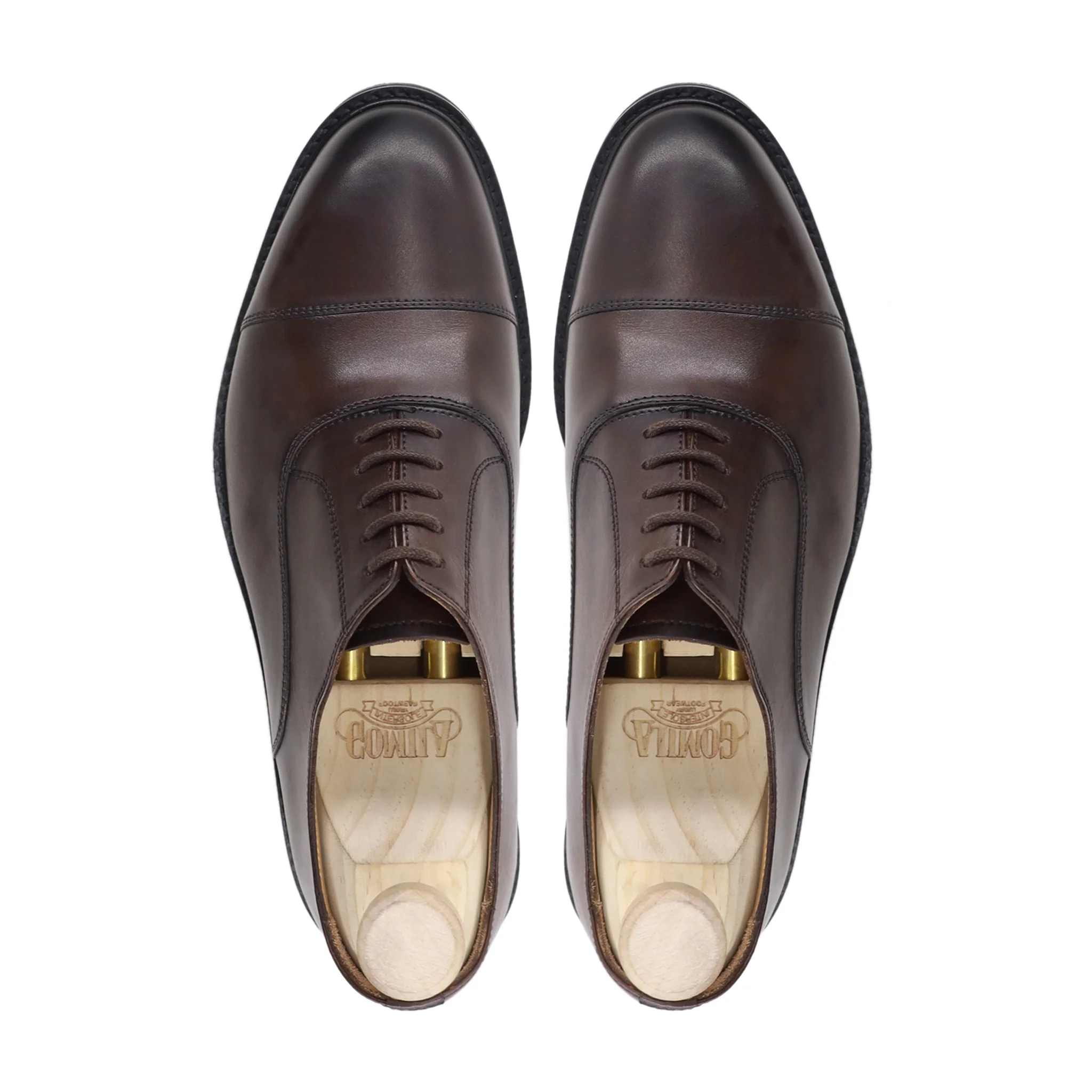 Chinita - Men's Dark Brown Calf Leather Oxford Shoe - Image 3