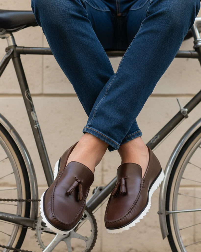Clyro - Men's Brown Calf Leather Loafer - Image 5