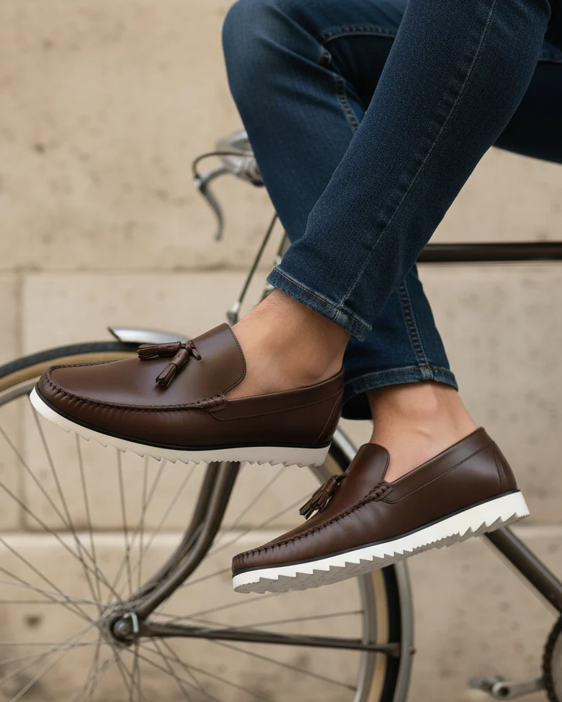 Clyro - Men's Brown Calf Leather Loafer - Image 6