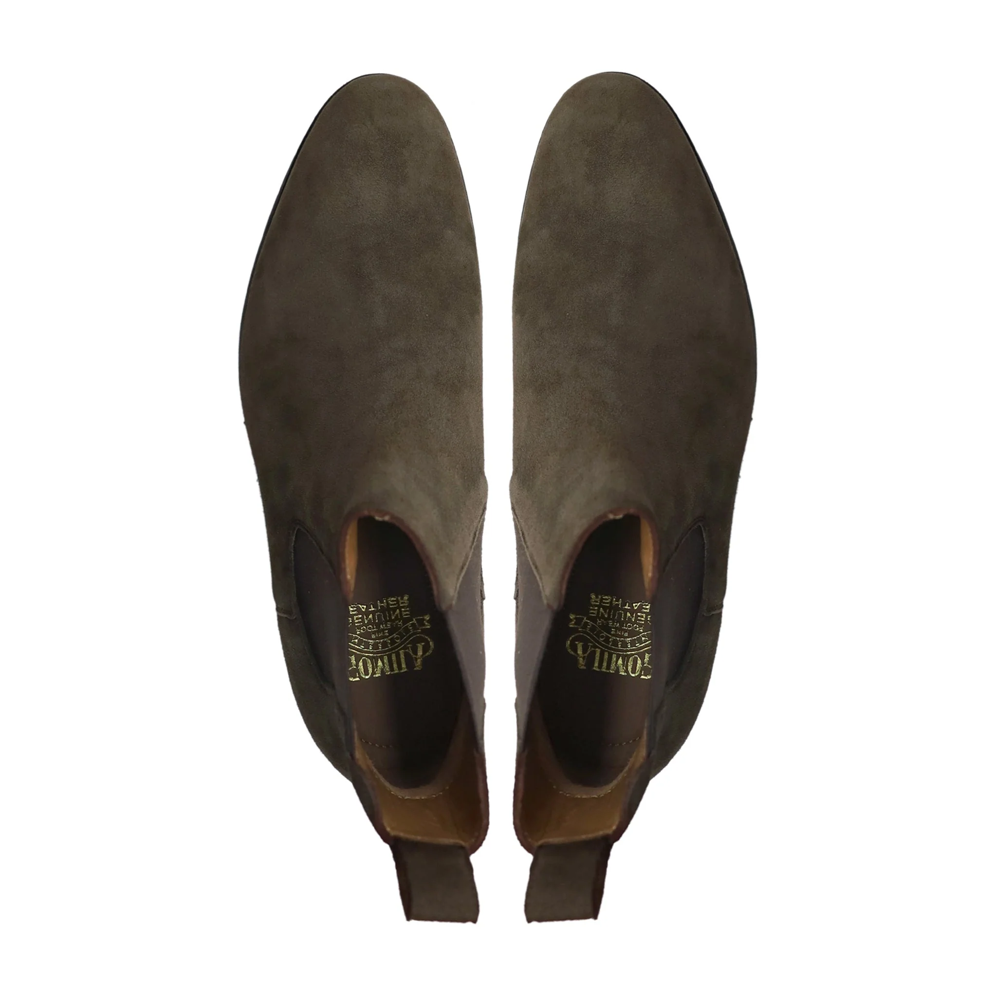 Cordo - Men's Chocolate Brown Kid Suede Chelsea Boot - Image 3