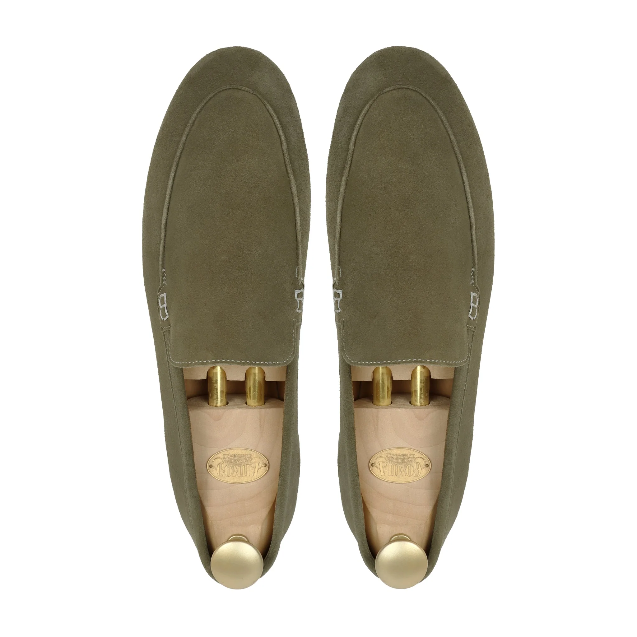 Crest - Men's Olive Green Suede Loafer - Image 3
