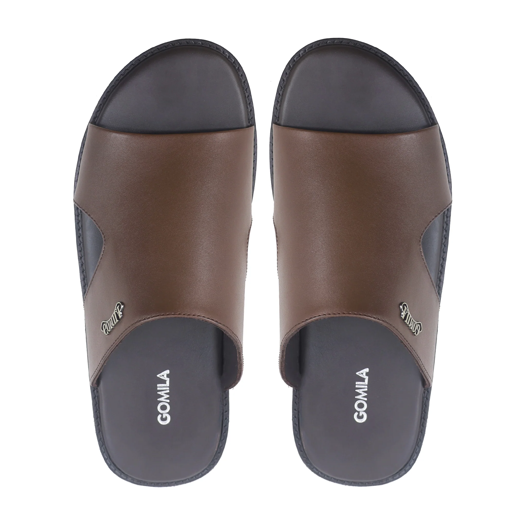 Crosby - Men's Dark Brown Calf Leather Slipper - Image 3