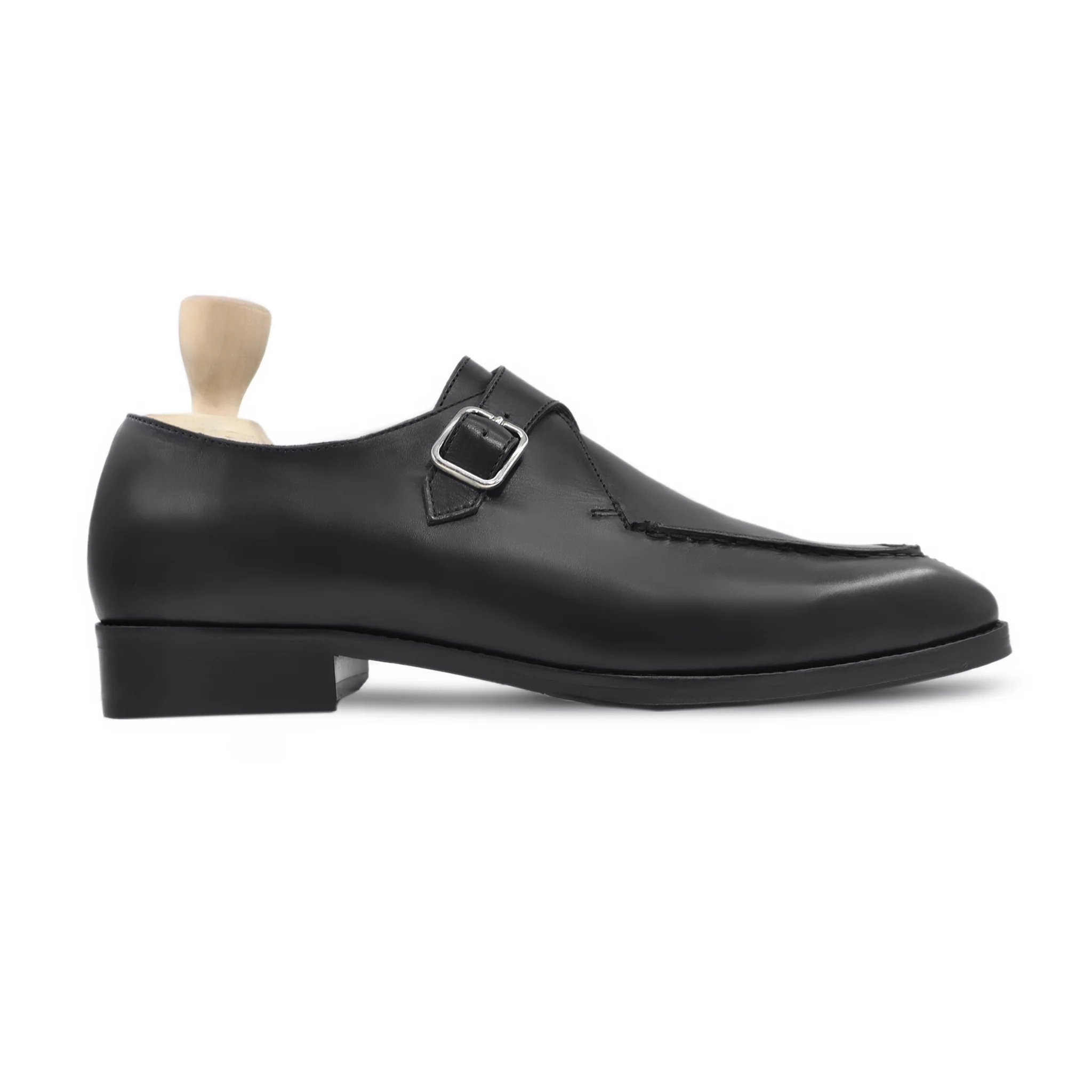 Delos - Men's Black Calf Leather Single Monkstrap - Image 2