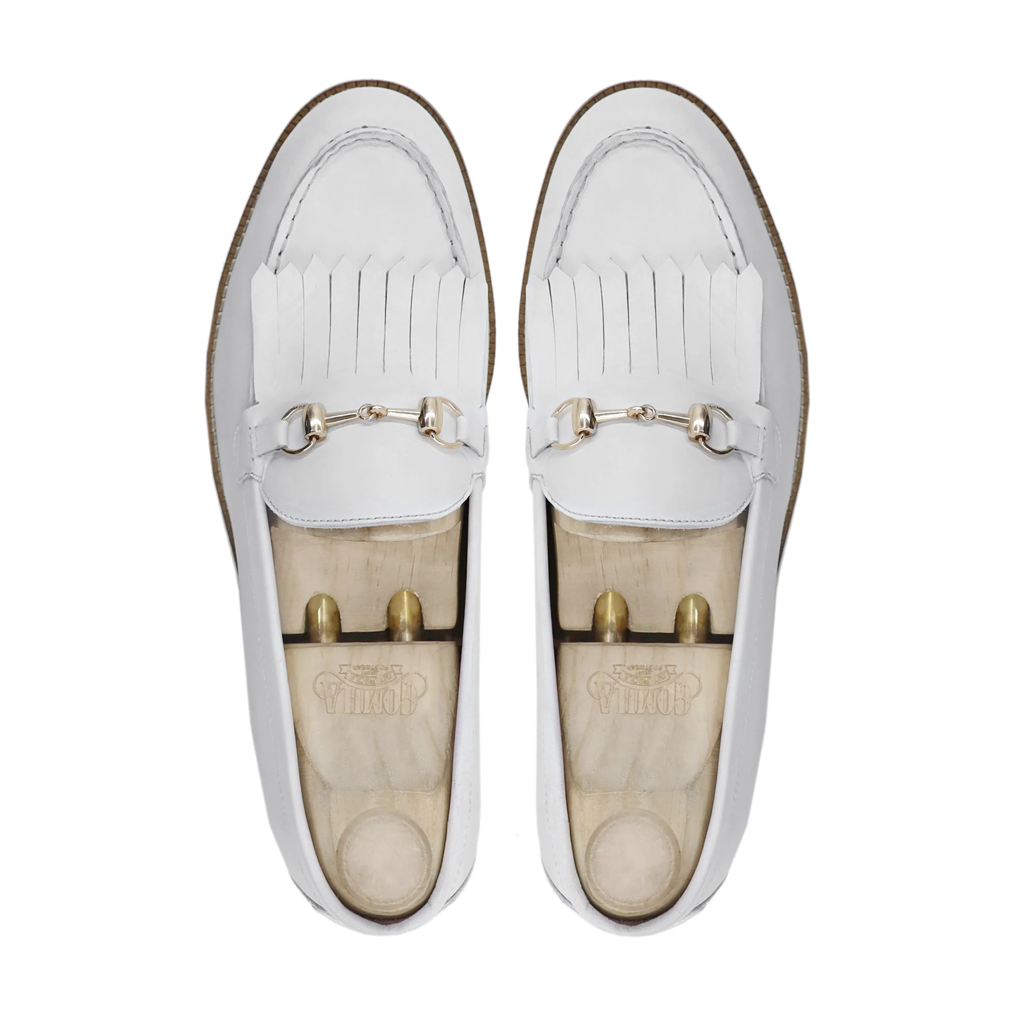 Deniz - Men's White Calf Leather Loafer - Image 3