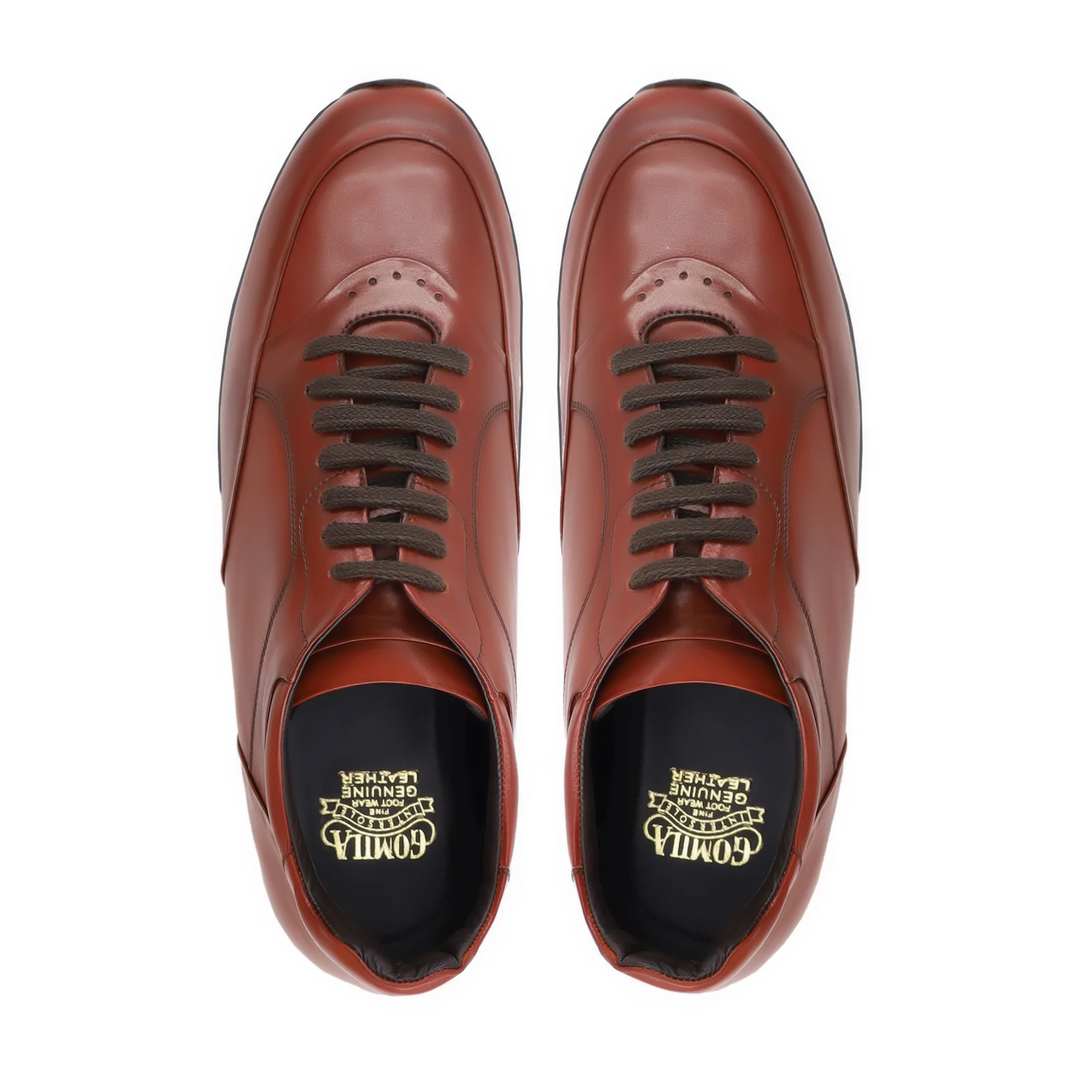 Destini - Men's Reddish Brown Calf Leather Jogger - Image 3