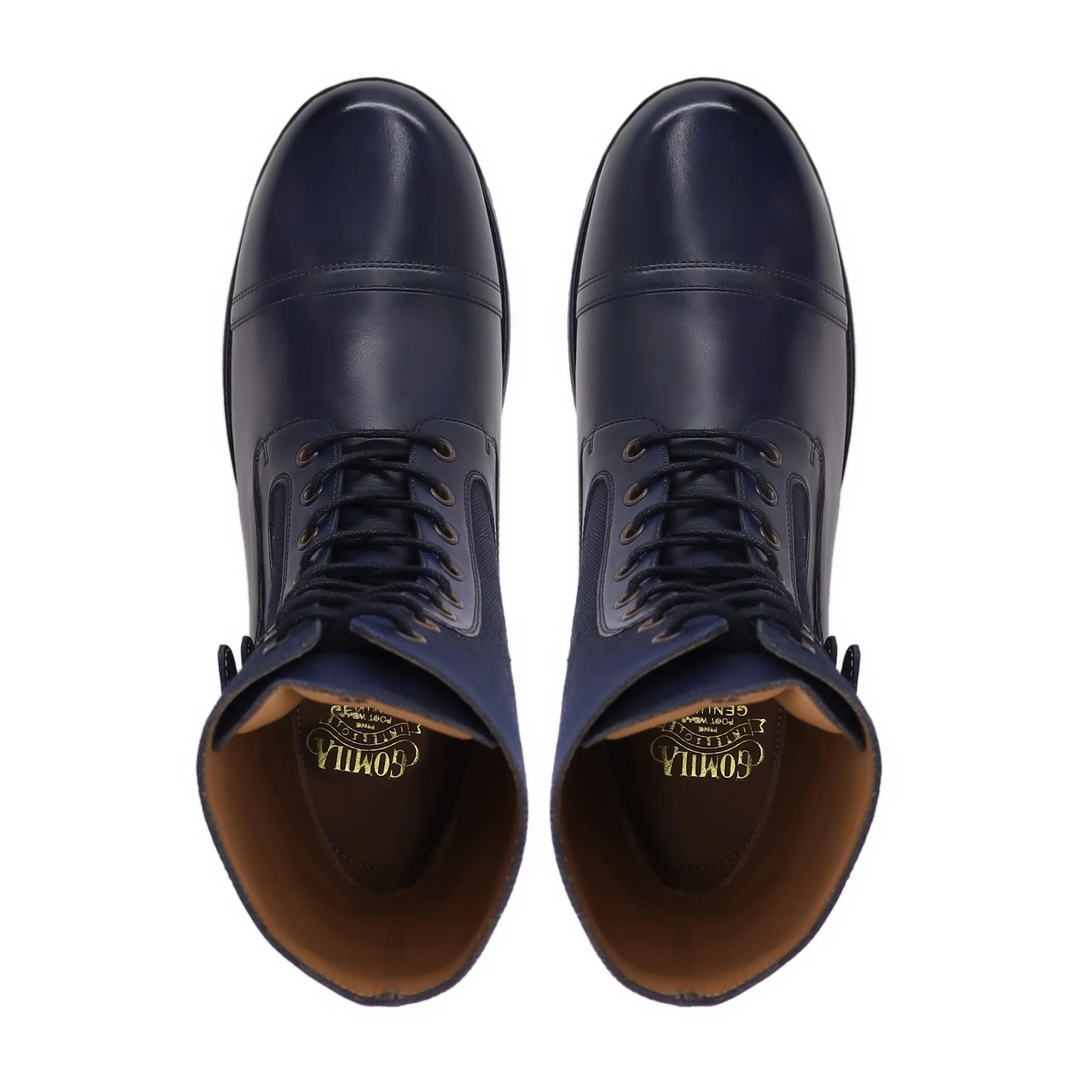 Dewit - Men's Dark Blue Calf Leather Boot - Image 3