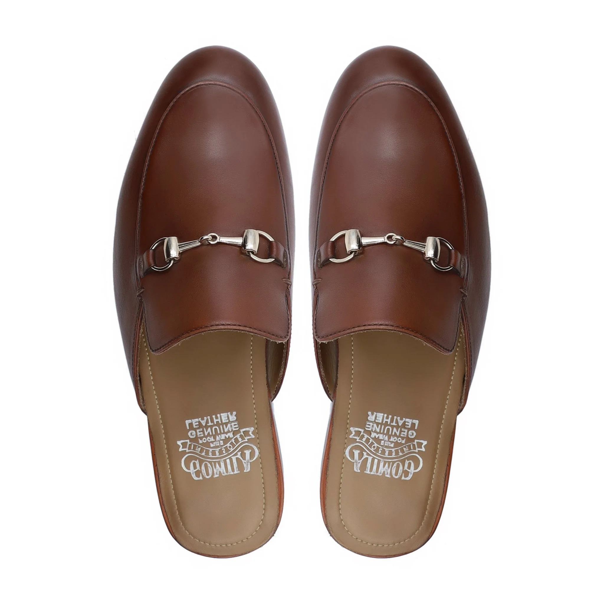 Dodoma - Men's Brown Calf Leather Slipper - Image 3