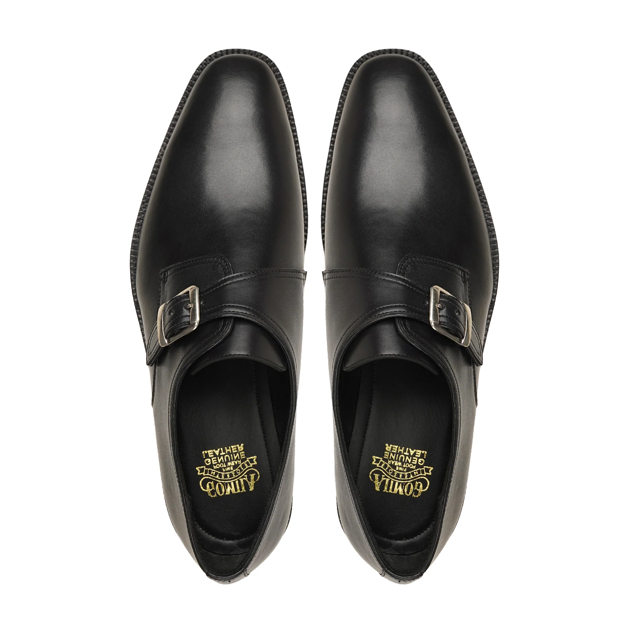 Bazuka - Men's Black Calf Leather Single Monkstrap - Image 3