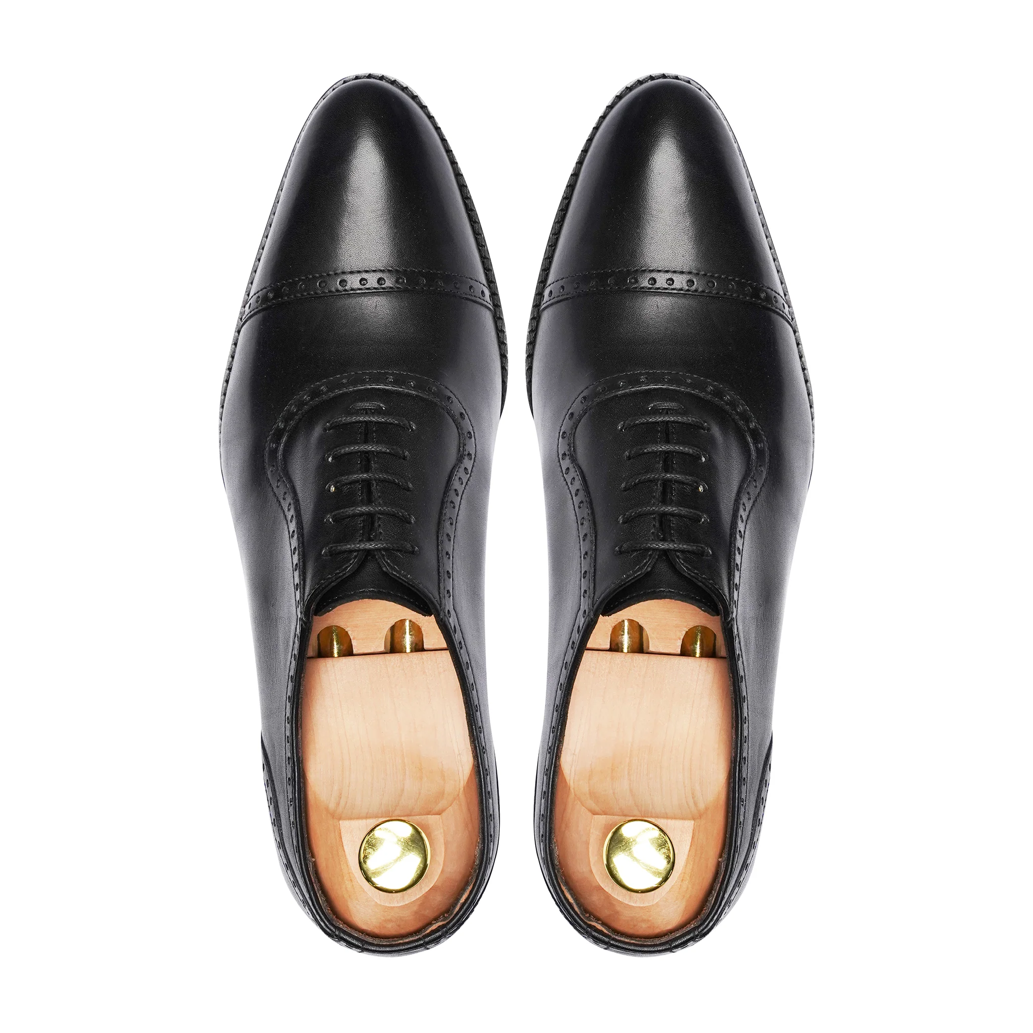 Ferrol - Men's Black Calf Leather Oxford Shoe - Image 3