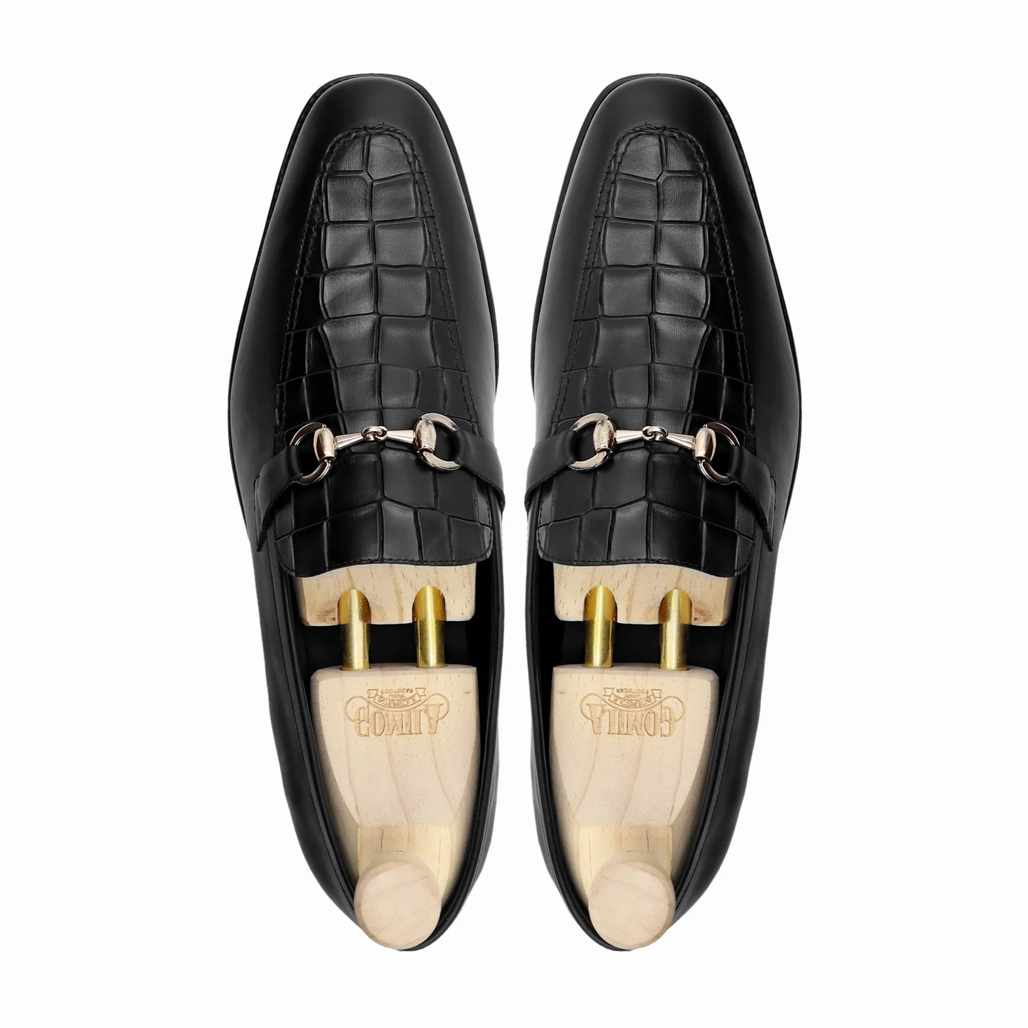 Dukhan - Men's Black Calf Leather Loafer - Image 3