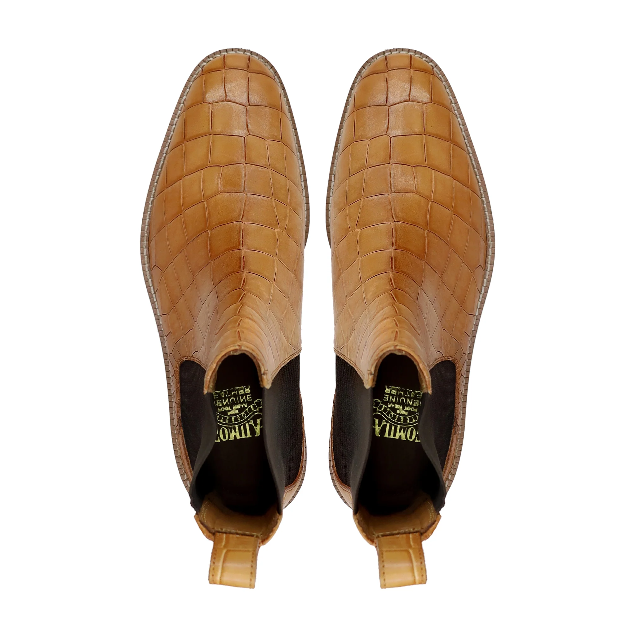 Enstad - Men's Tan Calf Leather Chelsea Boot - Image 3