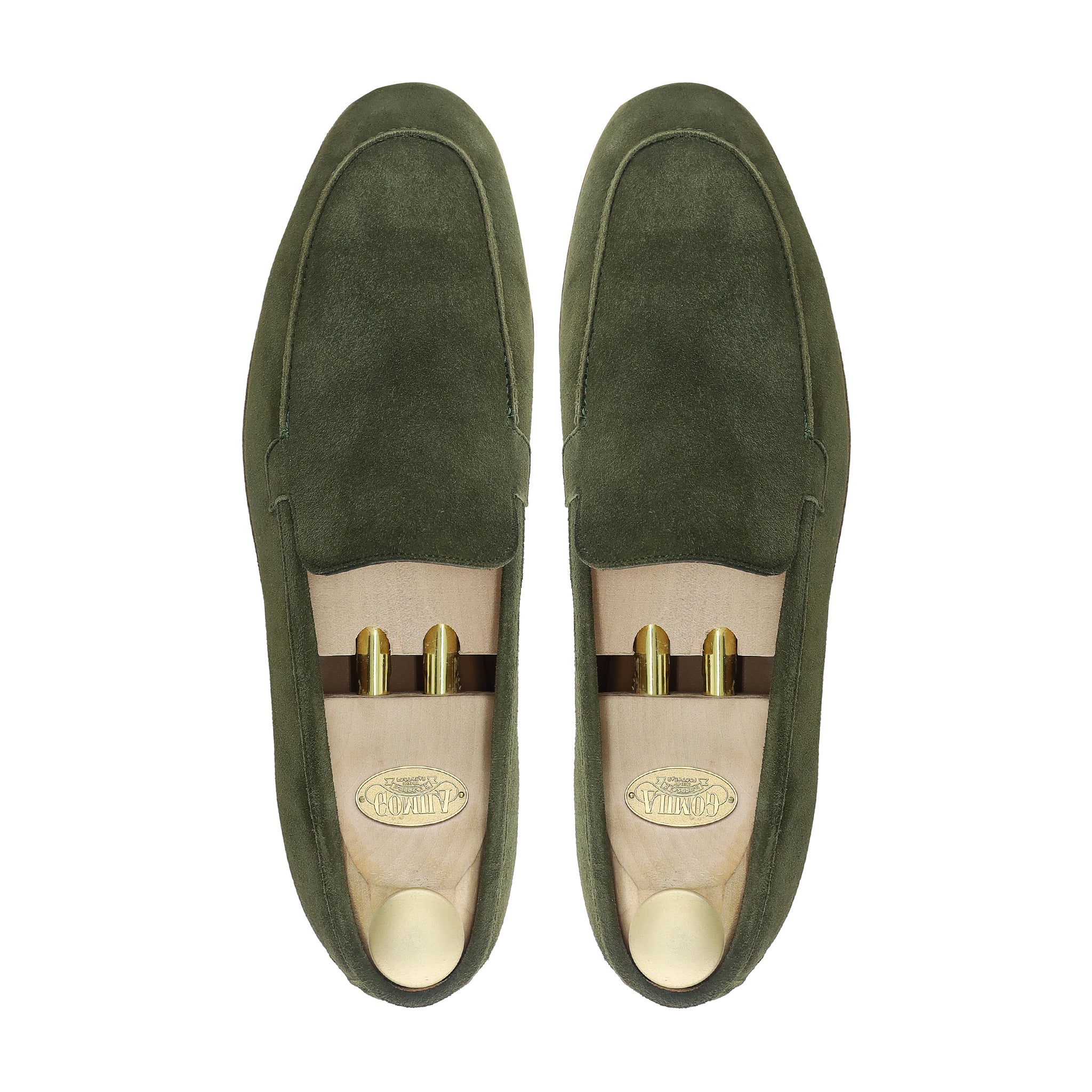 Elbert - Men's Olive Green Suede Loafer - Image 3