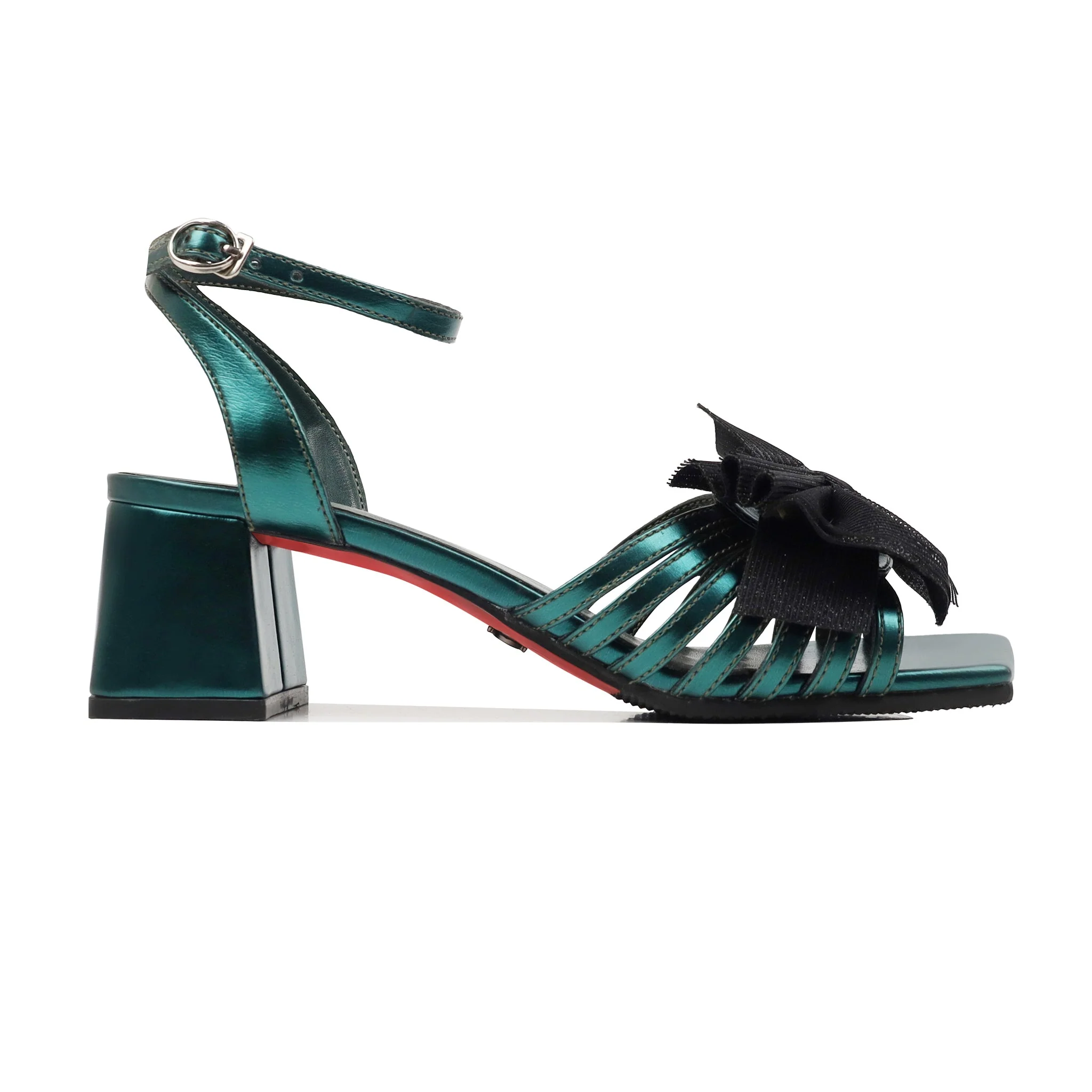 Elniva - Women's Teal Strapped Heel - Image 2