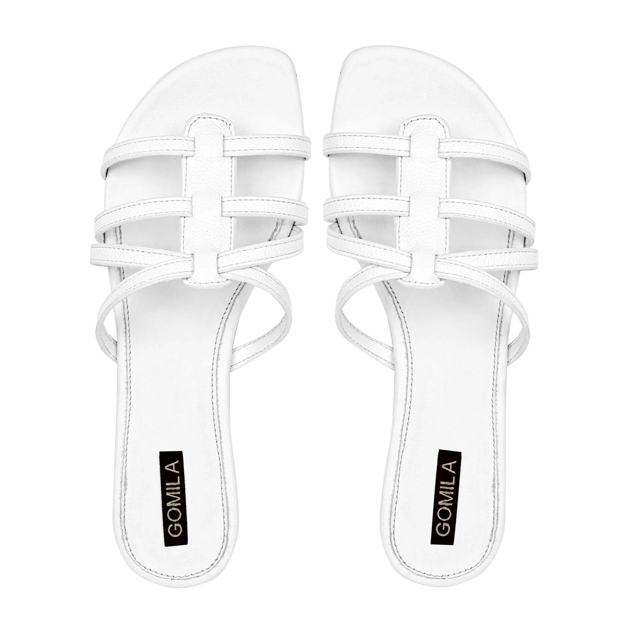 Elva - Women's White Slipper - Image 3
