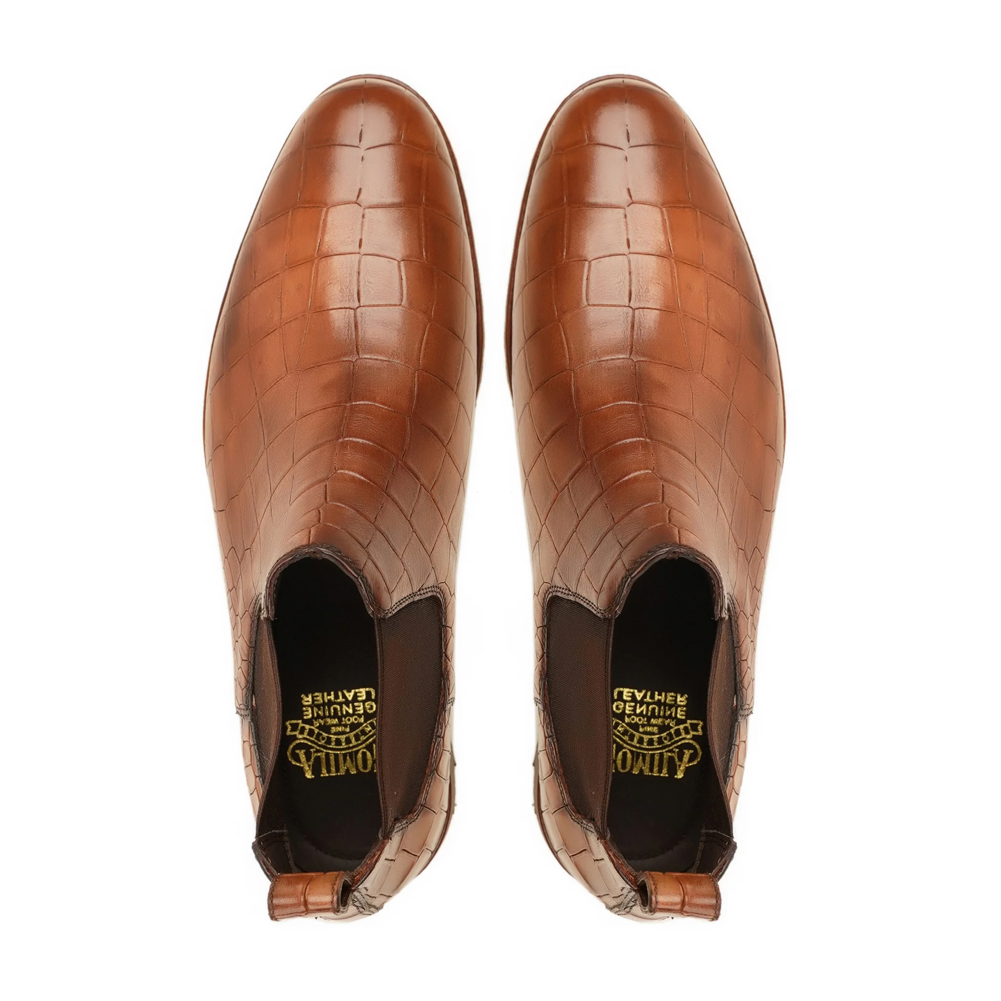 Elyse - Men's Tan Brown Calf Leather Chelsea Boot - Image 3