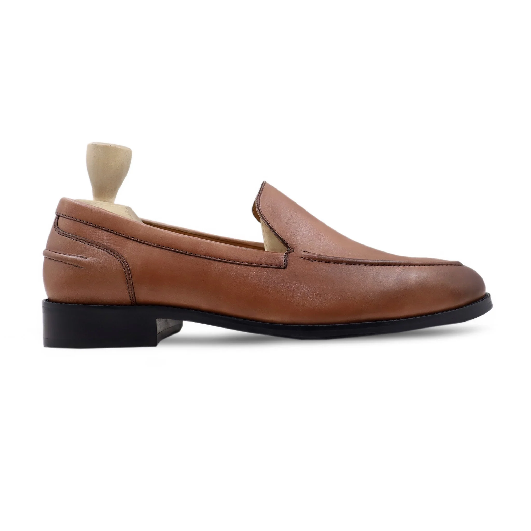 Eston - Men's Tan Brown Calf Leather Loafer - Image 2