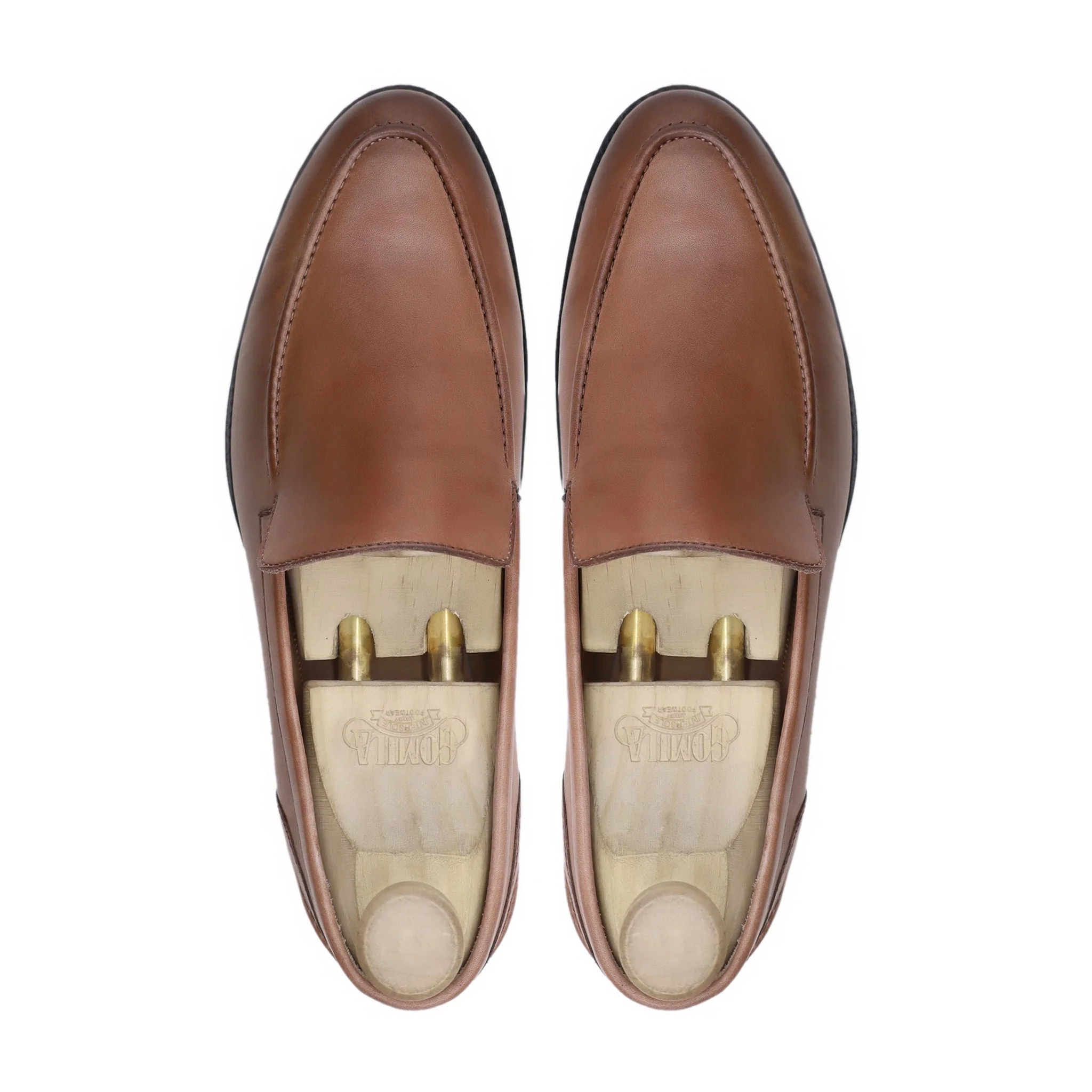 Eston - Men's Tan Brown Calf Leather Loafer - Image 3