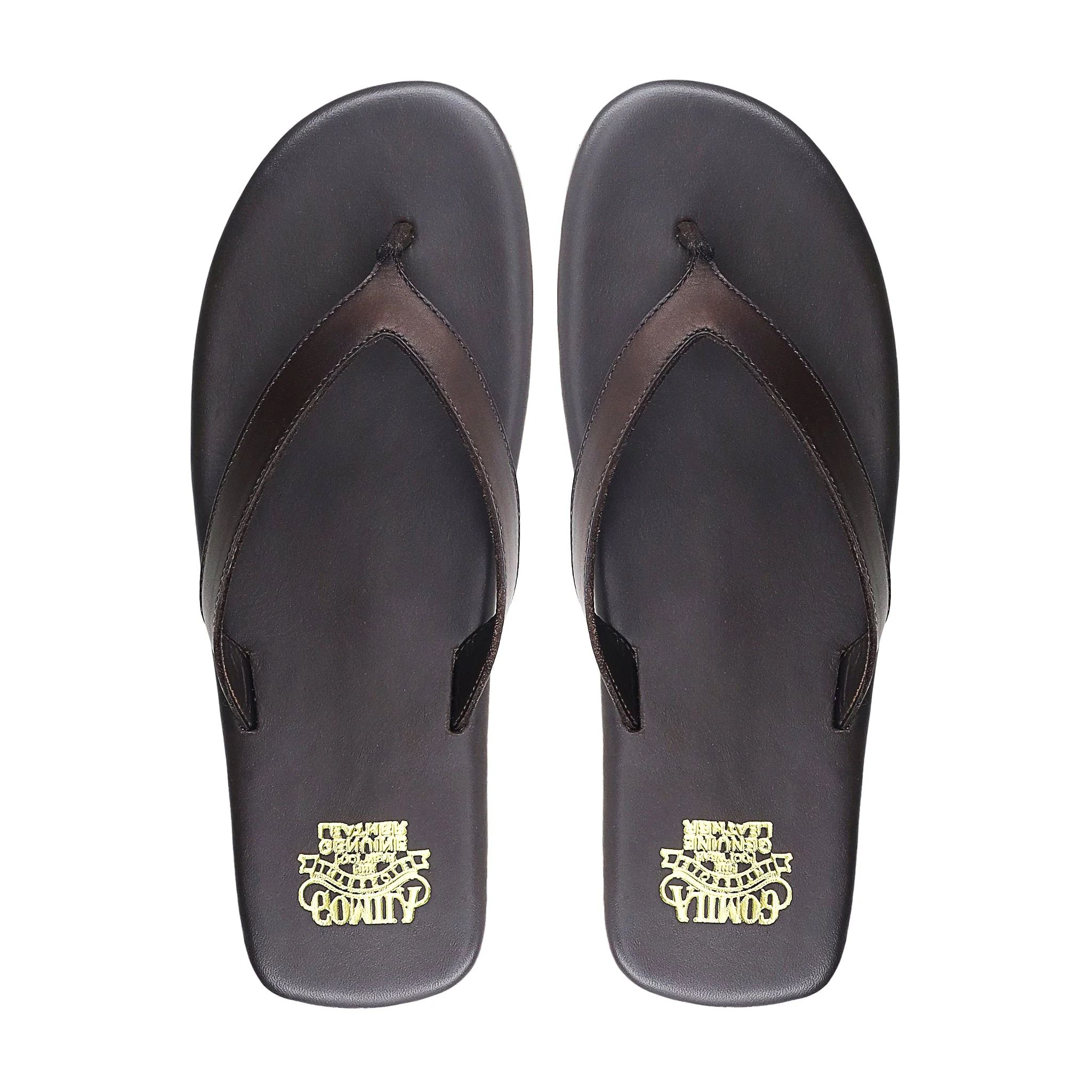 Finley - Men's Dark Brown Calf Leather Slipper - Image 3