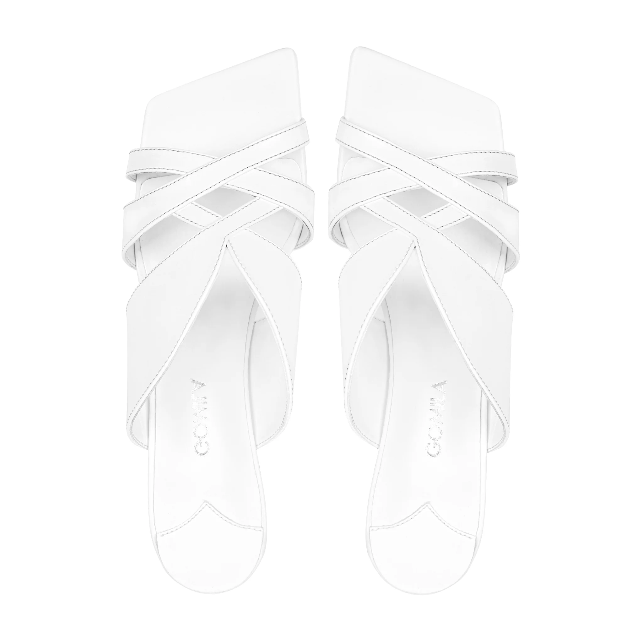 Gleam - Women's White Heels - Image 3
