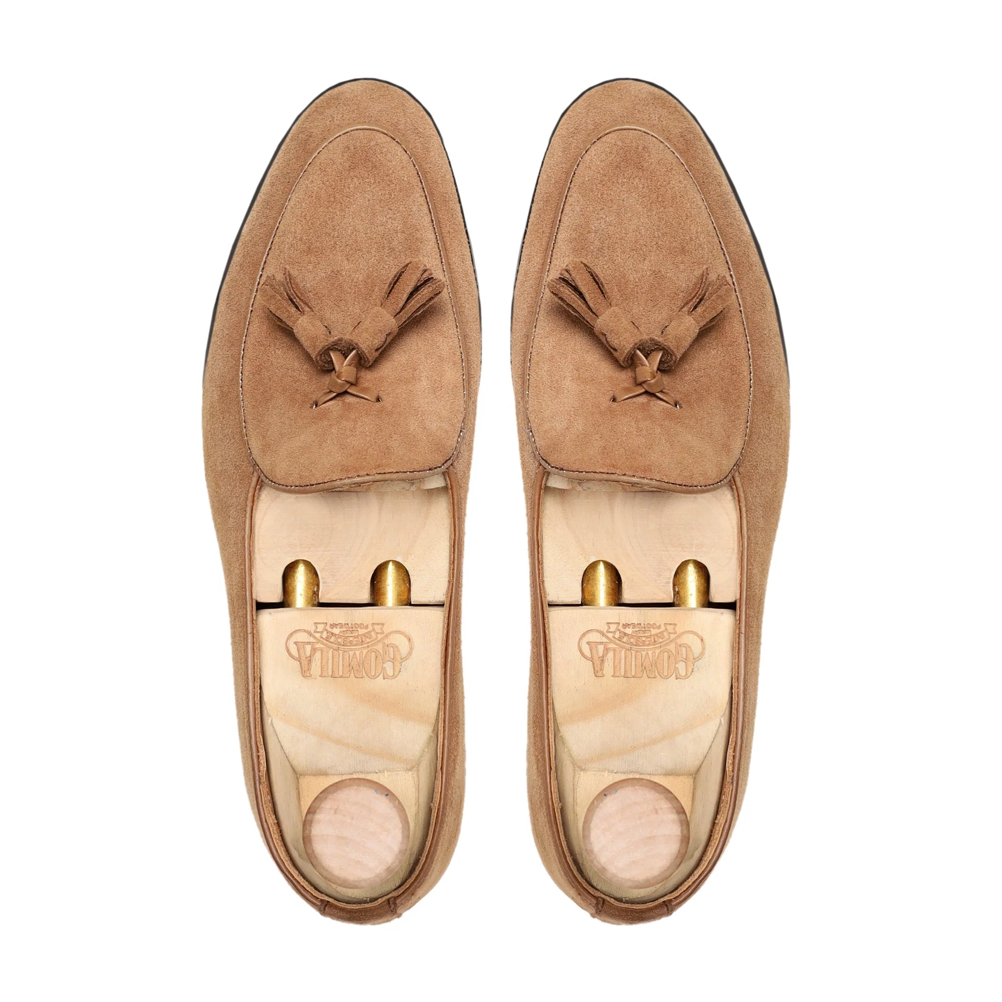 Floyce - Men's Tan Kid Suede Loafer - Image 3