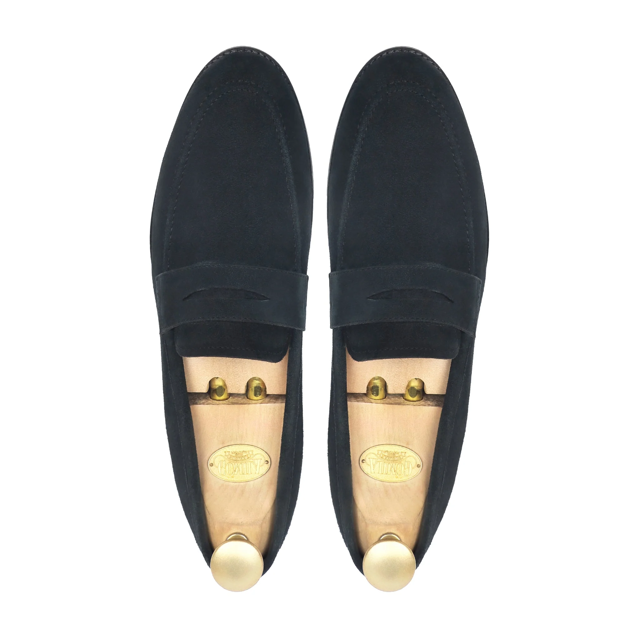 Flux - Men's Dark Blue Split Suede Loafer - Image 3