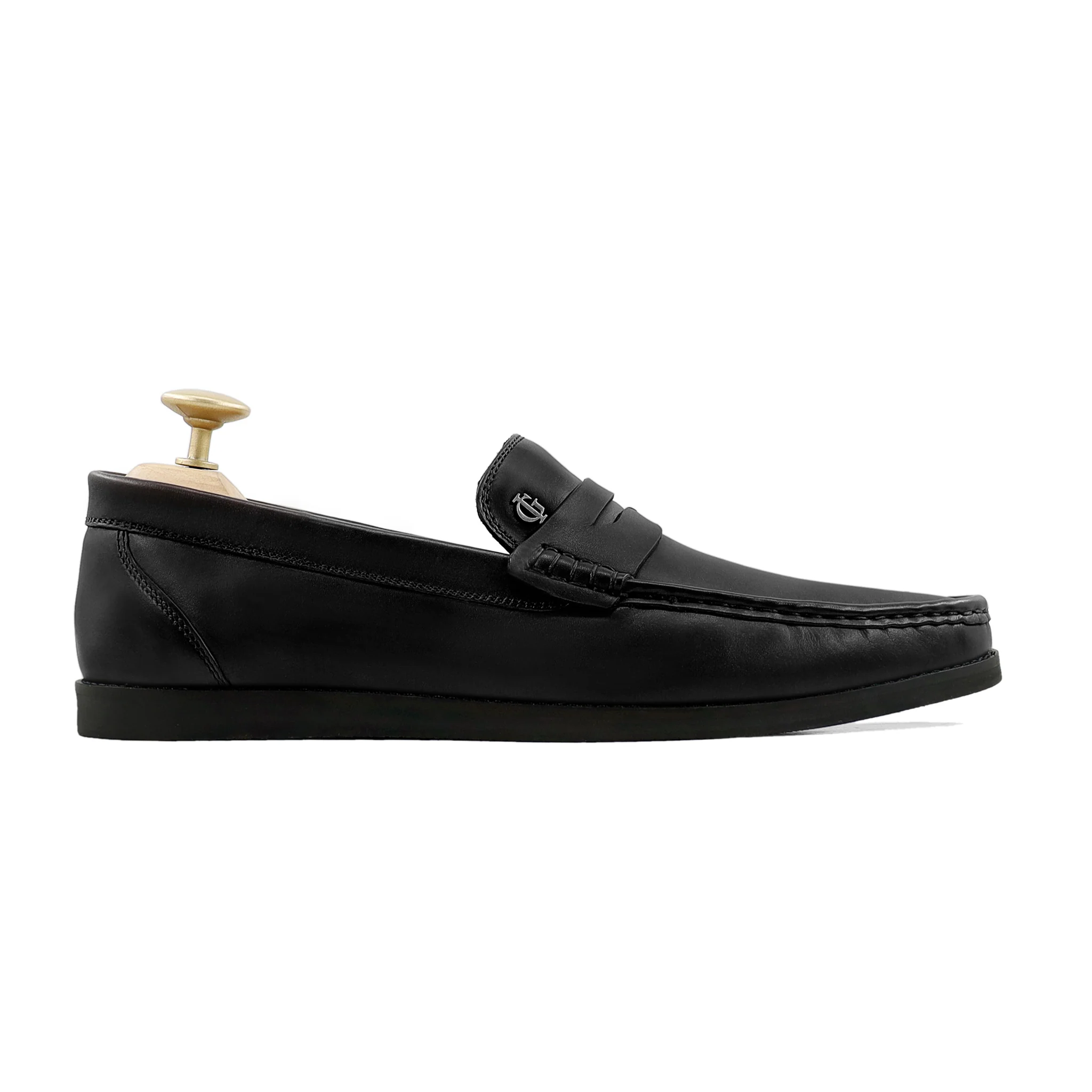 Fronzay - Men's Black Calf Leather Loafer - Image 2